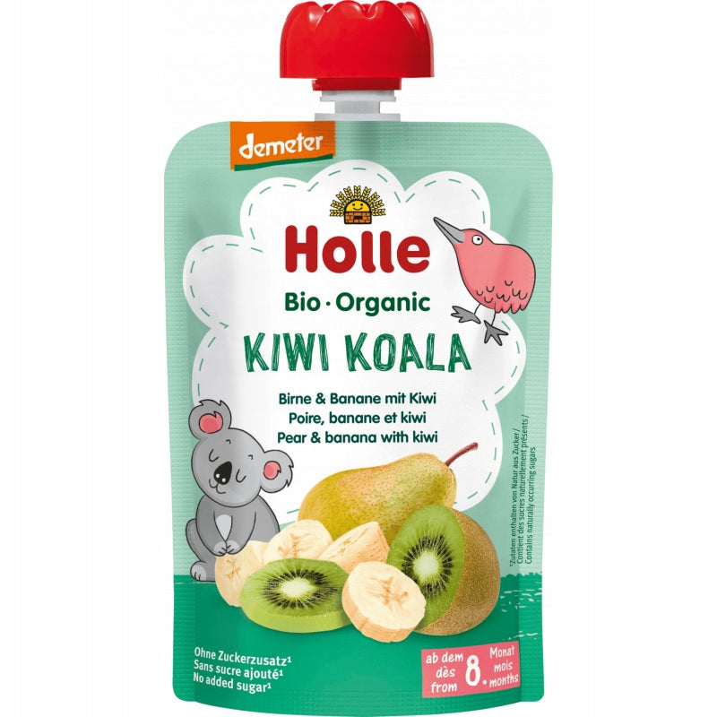 Holle Bio mousse pear banana kiwi koala 100g 8m+