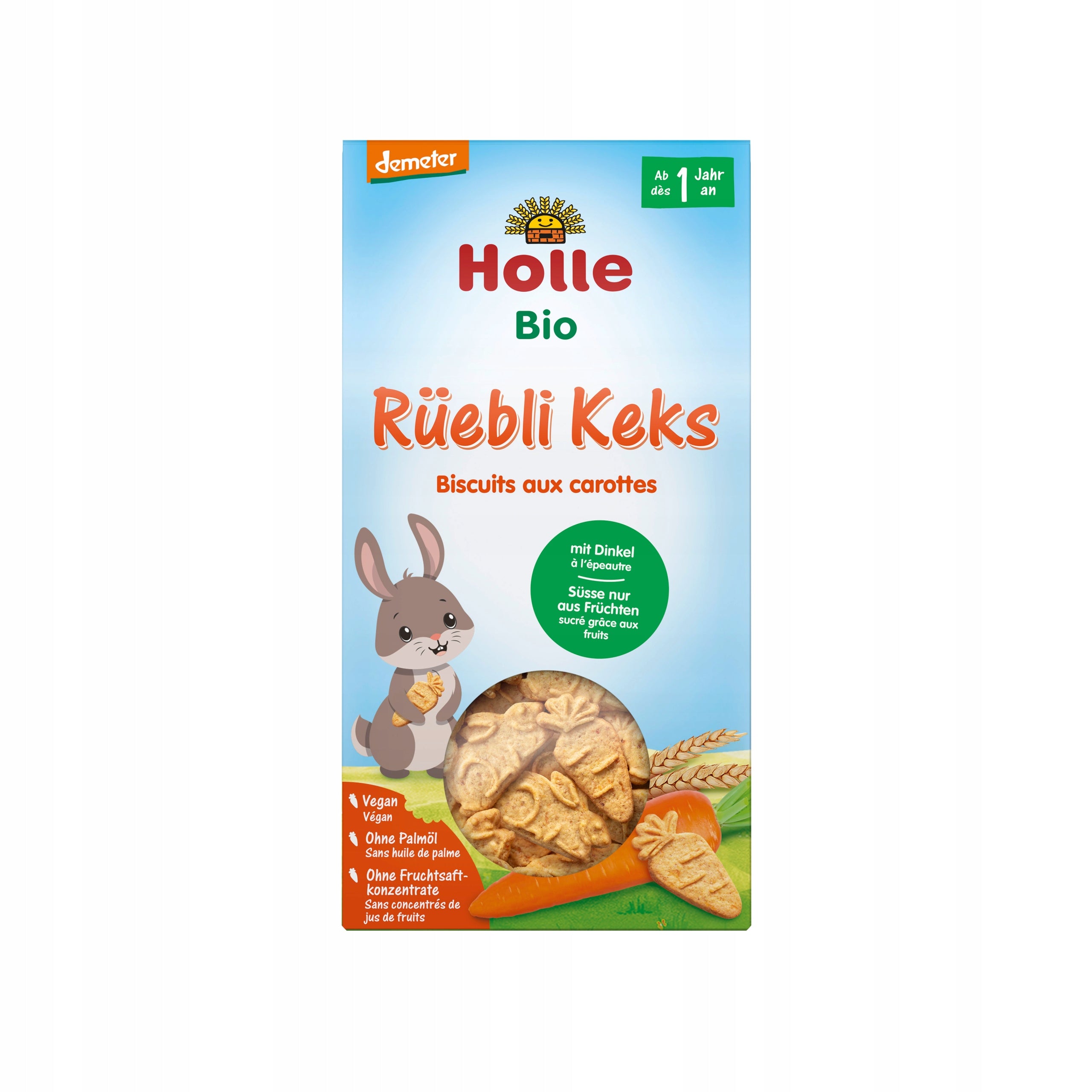 Holle carrot and spelt biscuit bio 125 g Brand Holle