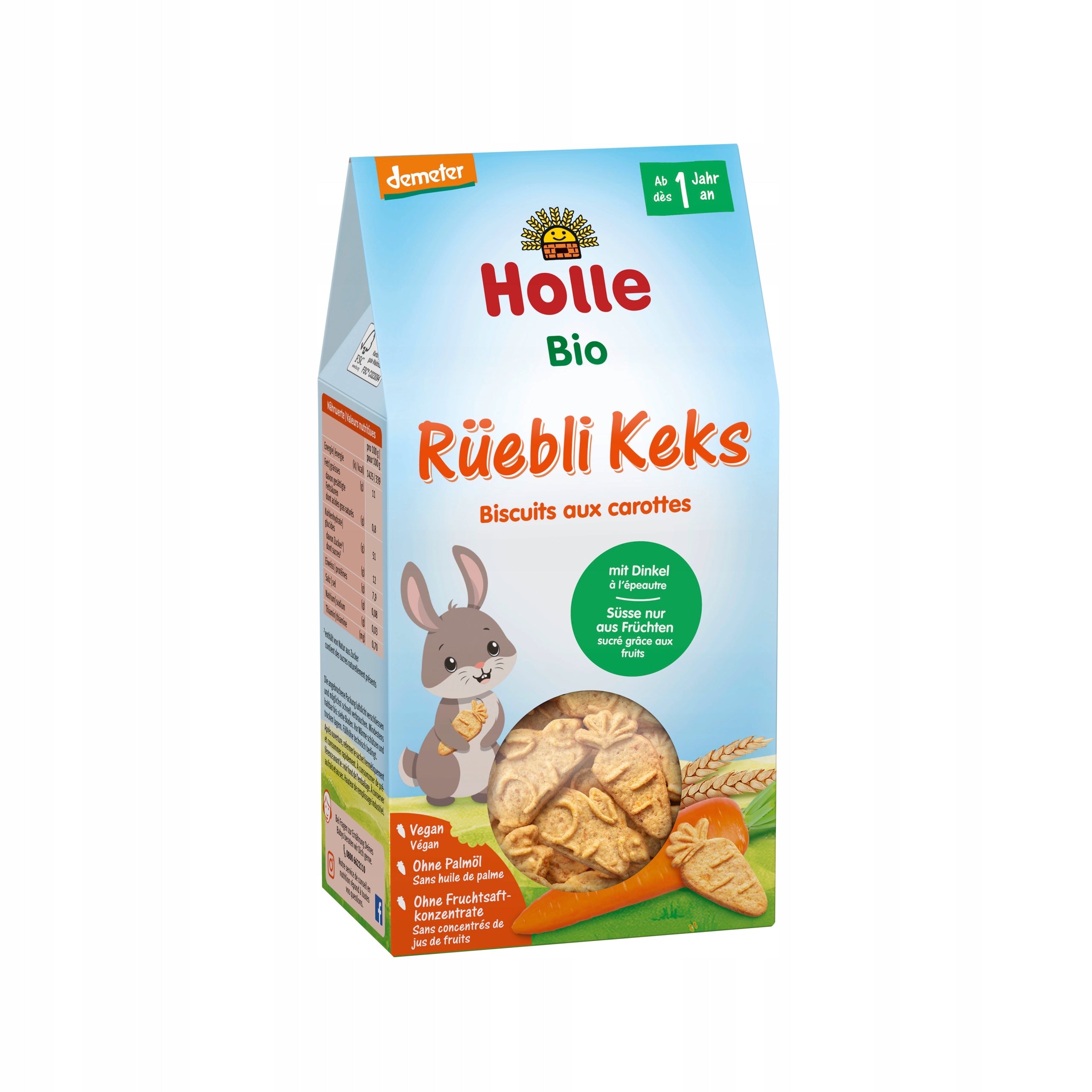 Holle carrot and spelt biscuit bio 125 g