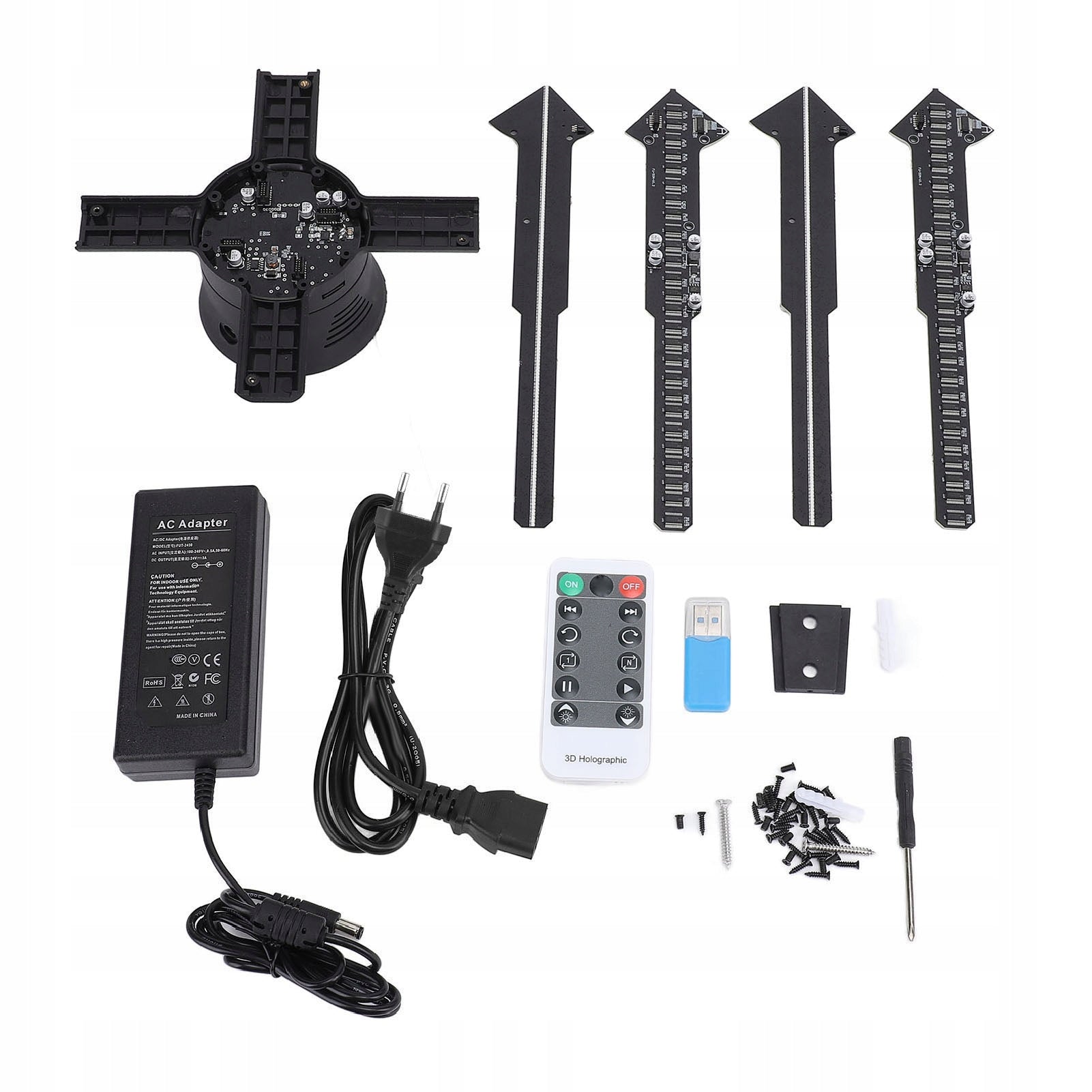 Hologram Projector, Support 3D Hologram Fan Application 2000x596 Machines