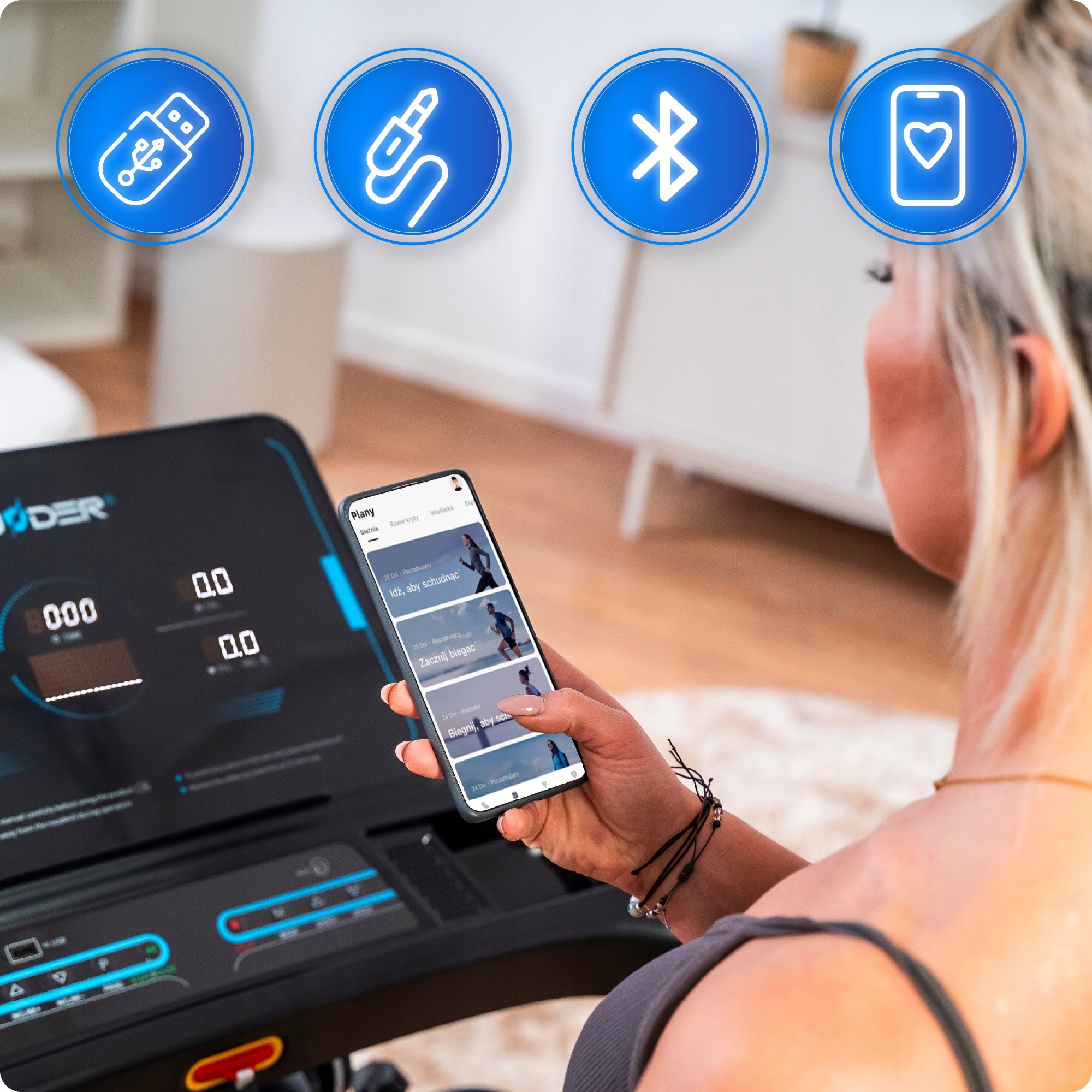 Home Electric Training Treadmill 18km/h Pulse Massager Application 160kg Model ELITE-DS