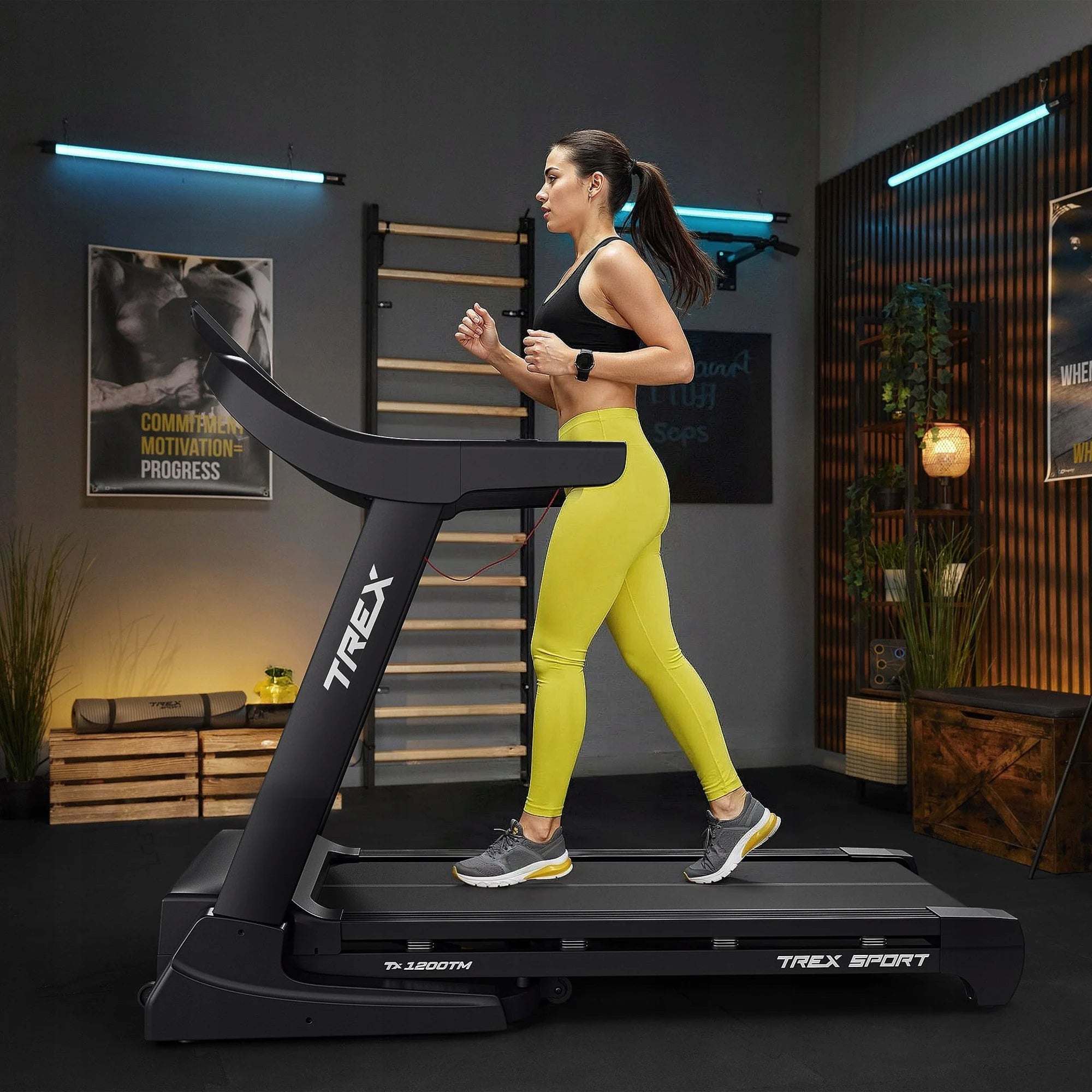 Home Electric Treadmill Adjustable Folding Angle 20 KM/H ROOK TREX SPORT Packaging status original