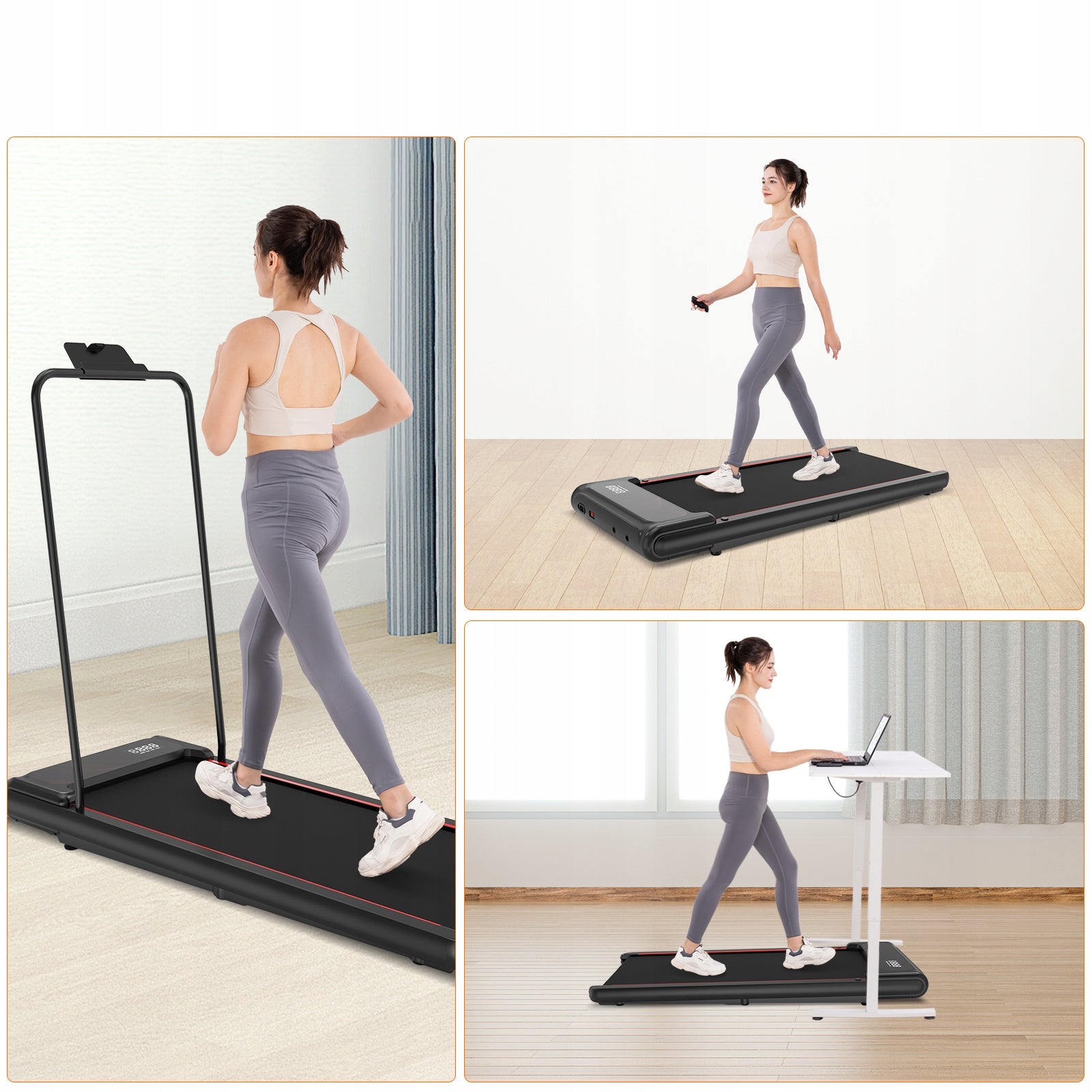 Home Electric Treadmill Fat Reduction Exercise 6KM/H 100KG 3Inclines handy Manufacturer code FANPAO