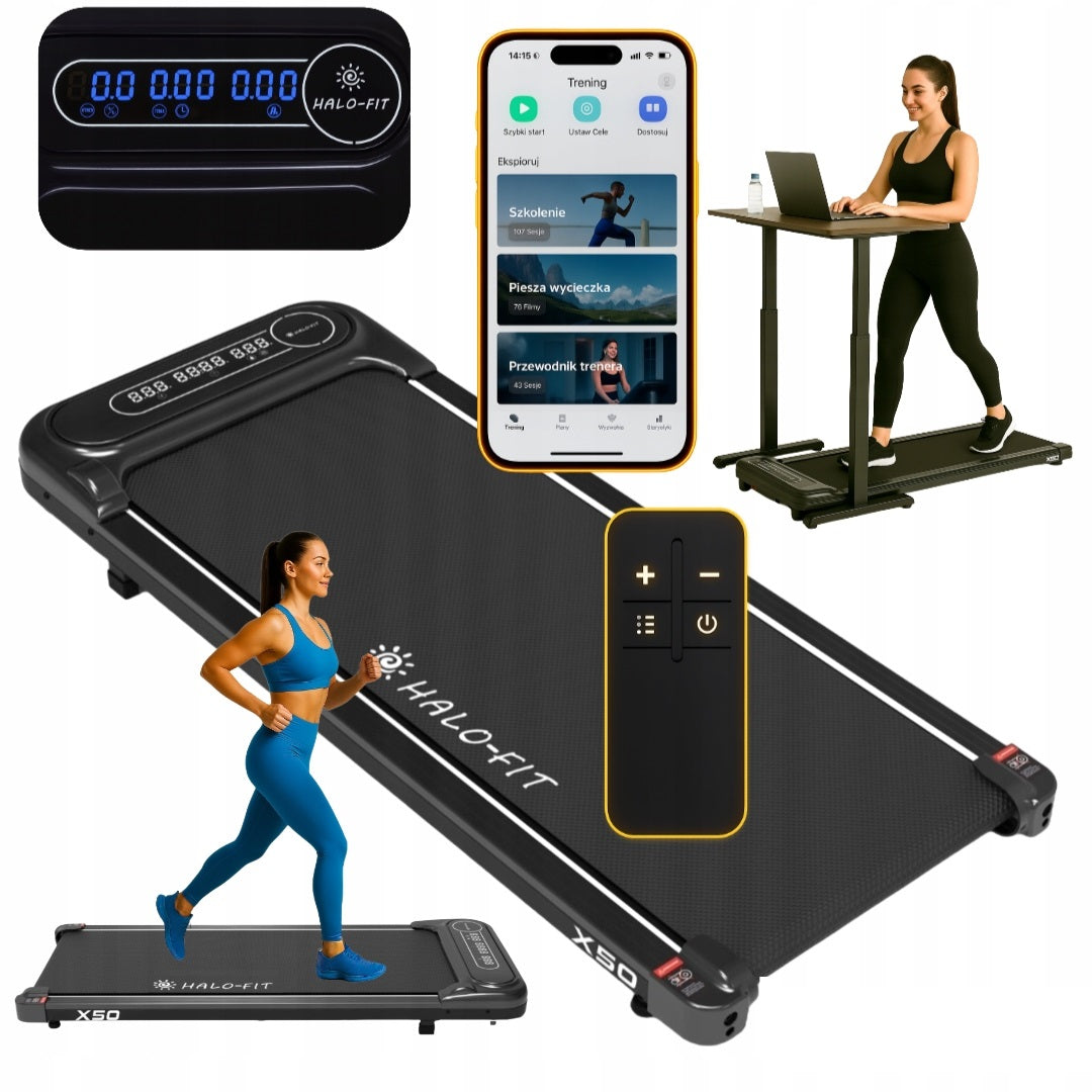 Home Electric Treadmill Under Bed 1-6km/h FitShow X50 Halo-Fit App Kind electric