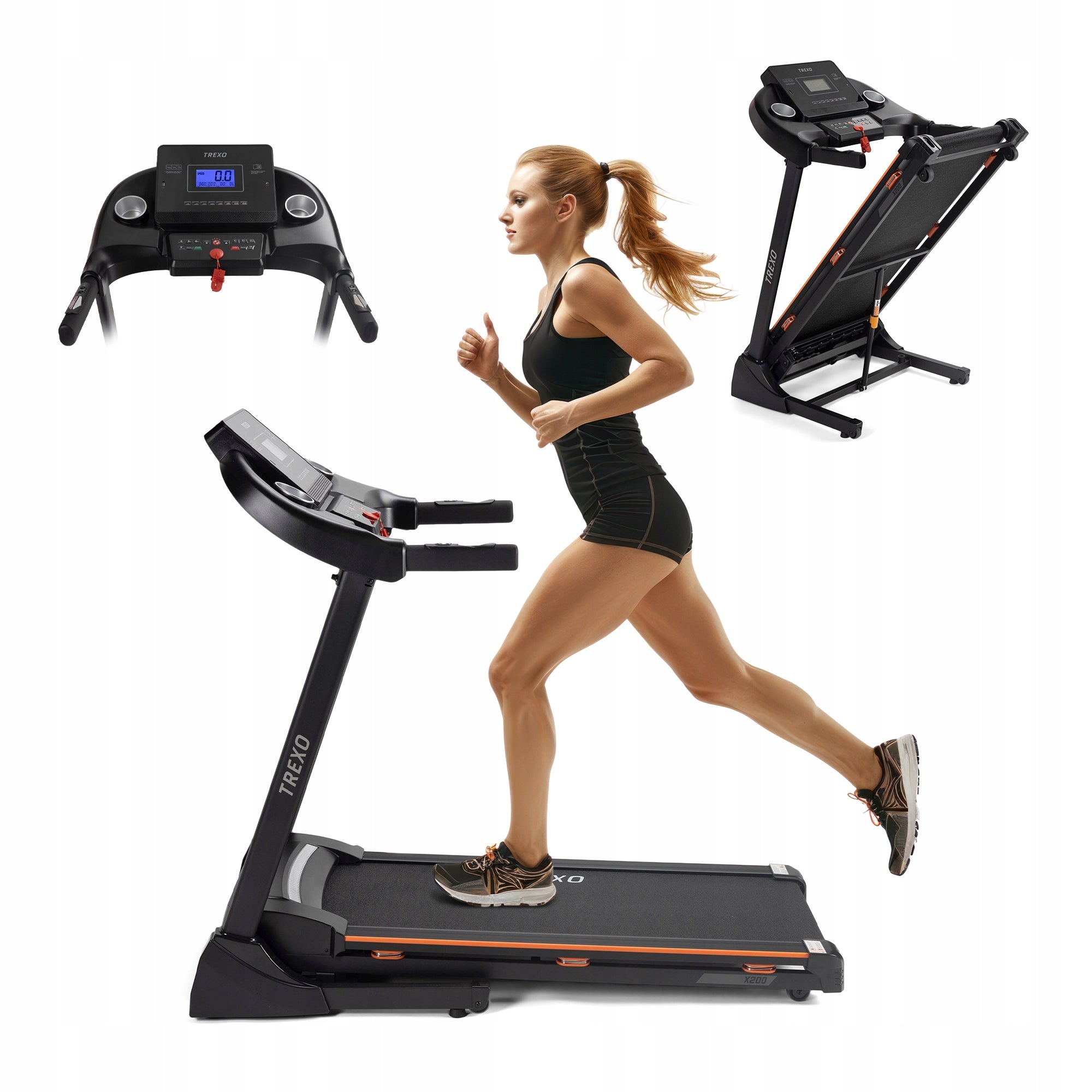 Home Electric Treadmill XTREXO X200 Folding Tilt Adjustment 14,8km