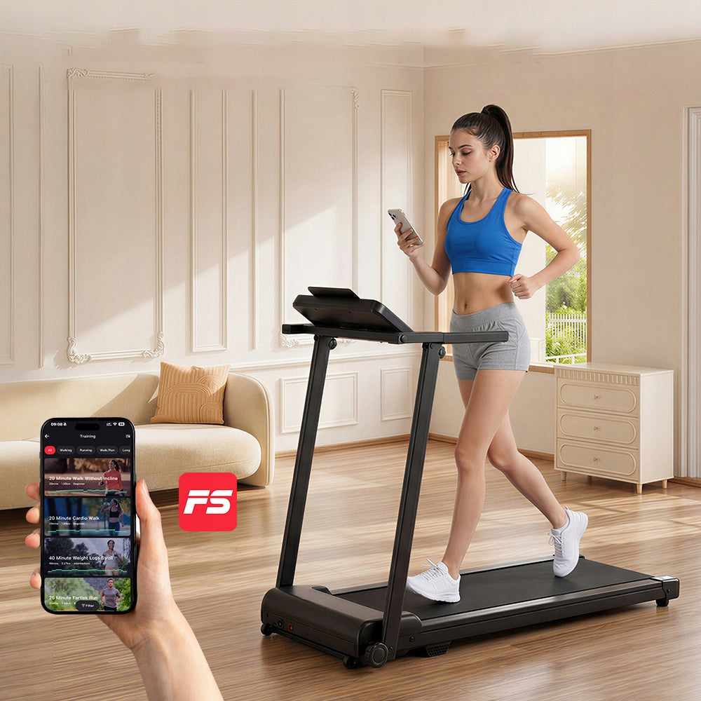 Home Electric Treadmill with app 12km/h LARGE DISPLAY QUIET 120kg 3.5° Brand KZYNTH