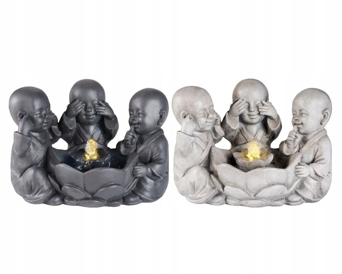 Home Fountain Led Buddha 3pcs 32cm Room Small