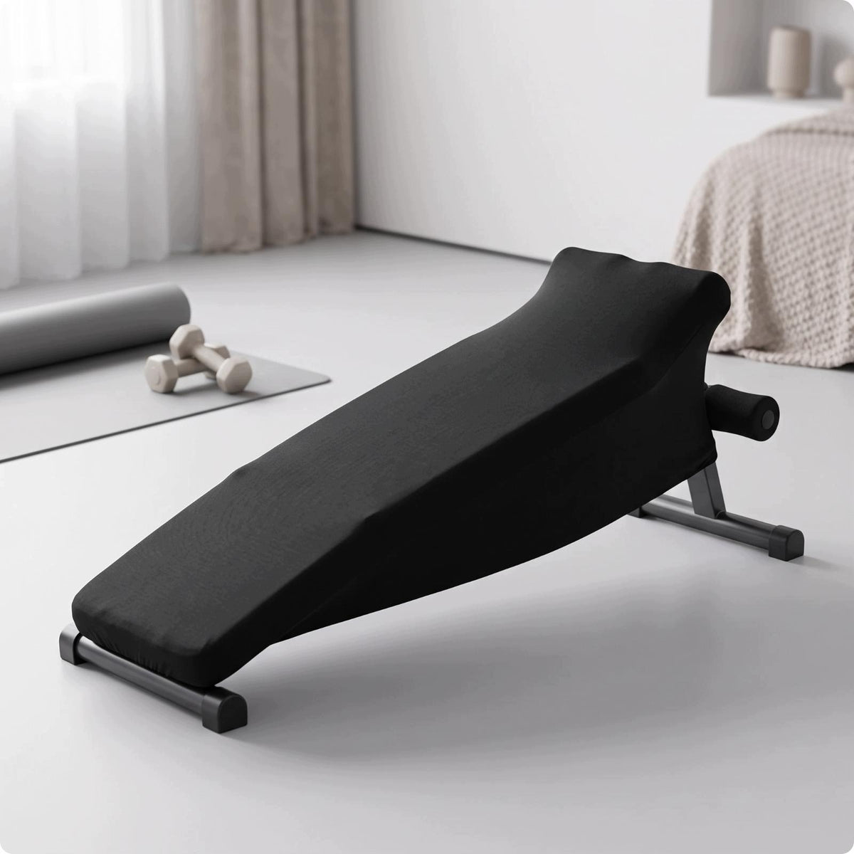 Home Gym Equipment Cover for Abdominal Exercise Board Milk Black One Size
