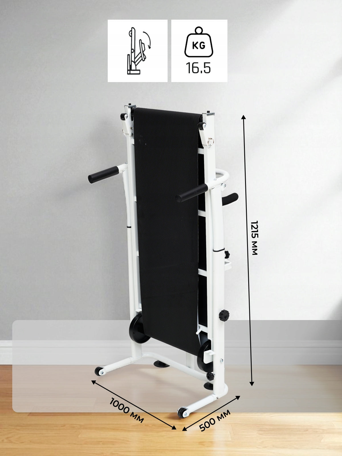 Home Mechanical Treadmill up to 120kg FOLDING LIGHTWEIGHT Manufacturer code PREZENT REHABILITACJA KONDYCJA SPORTOWCA FIT