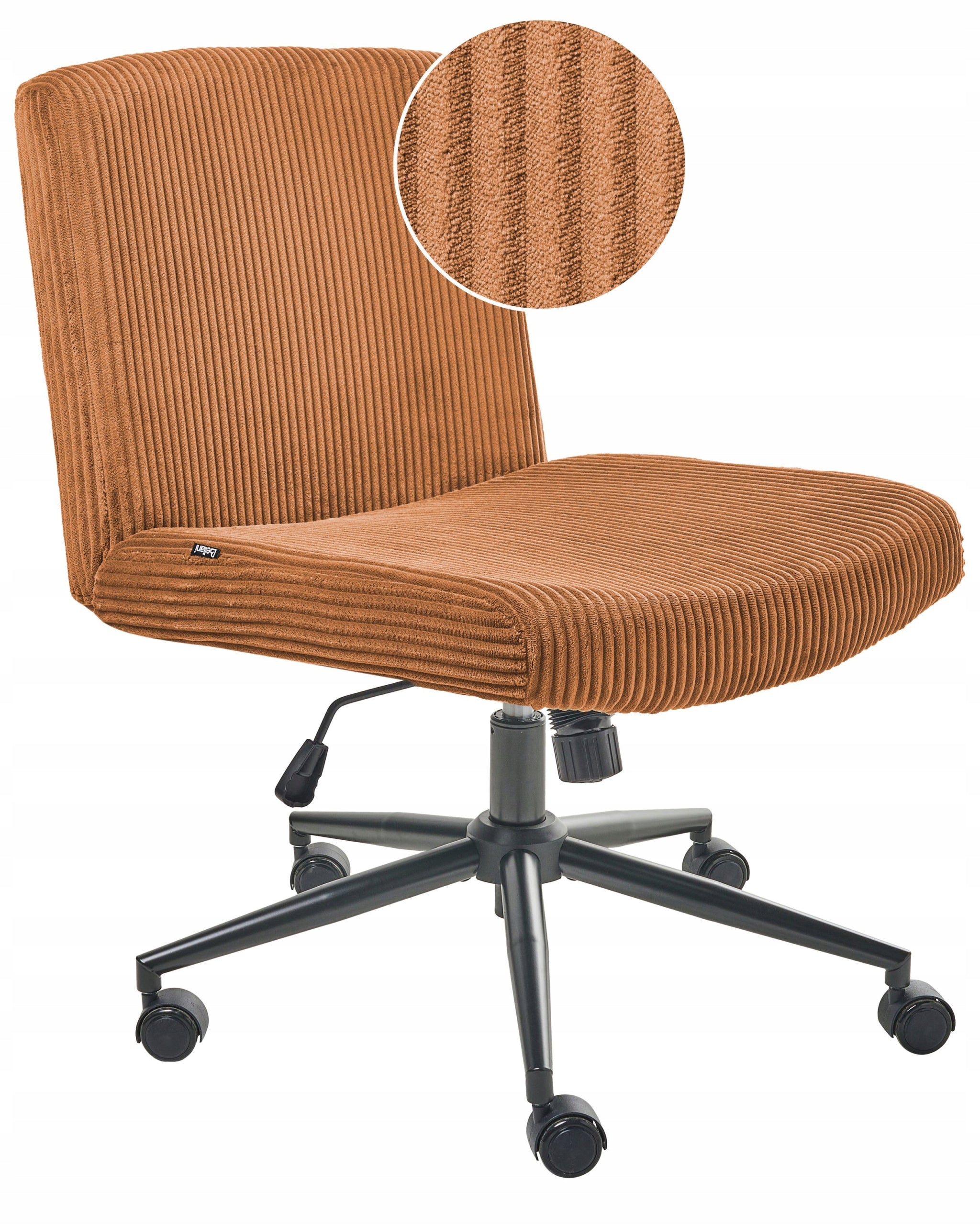 Home Office Chair Corduroy Gold Bronze