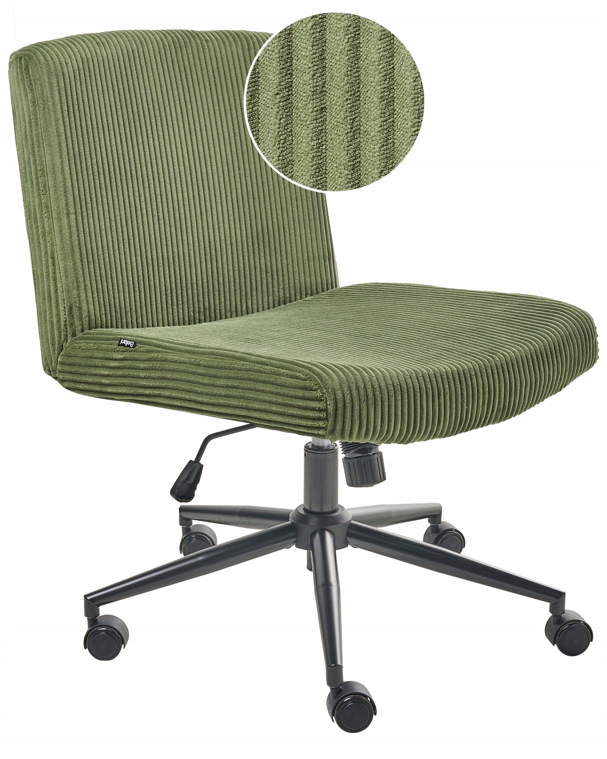Home Office Chair Corduroy Green