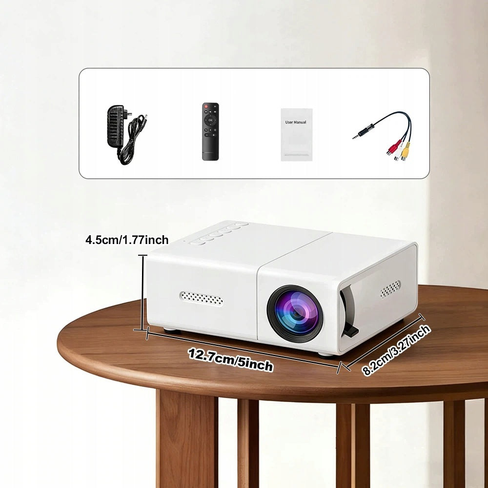 Home Portable 1080P Projector With Bluetooth Lamp Life 30000 Hours Packaging status original