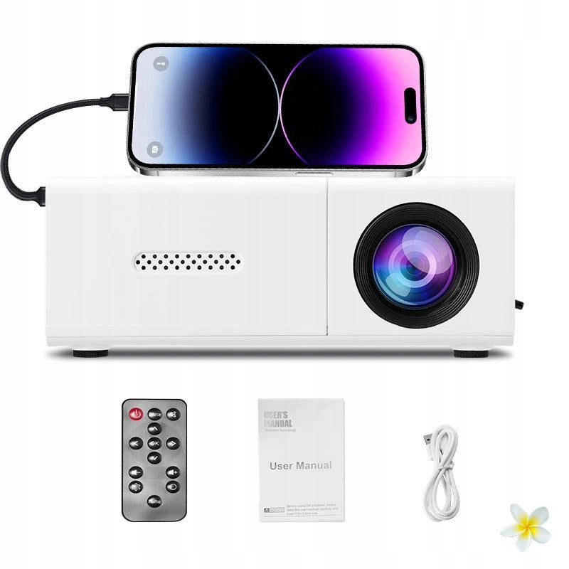 Home Portable 1080P Projector With Bluetooth Lamp Life 30000 Hours