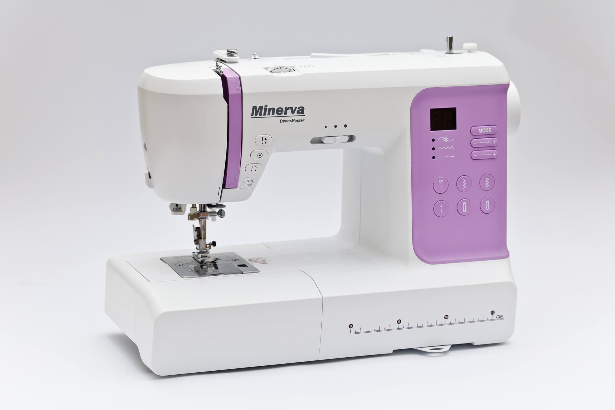 Home Sewing Machine Computer Minerva DecorMaster Dominant color white