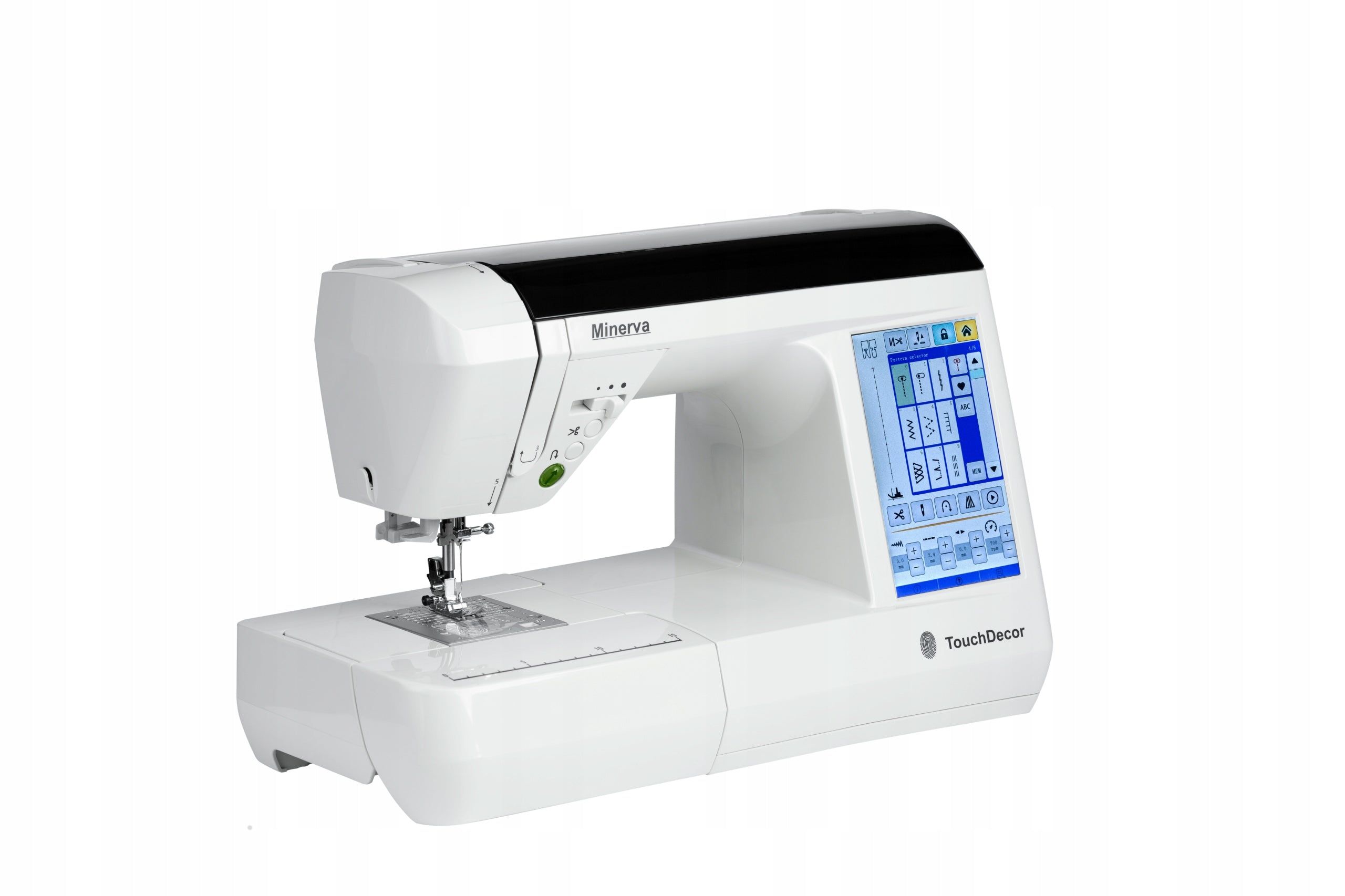 Home Sewing Machine Computer Touch LCD Screen Minerva TouchDecor Brand Minerva