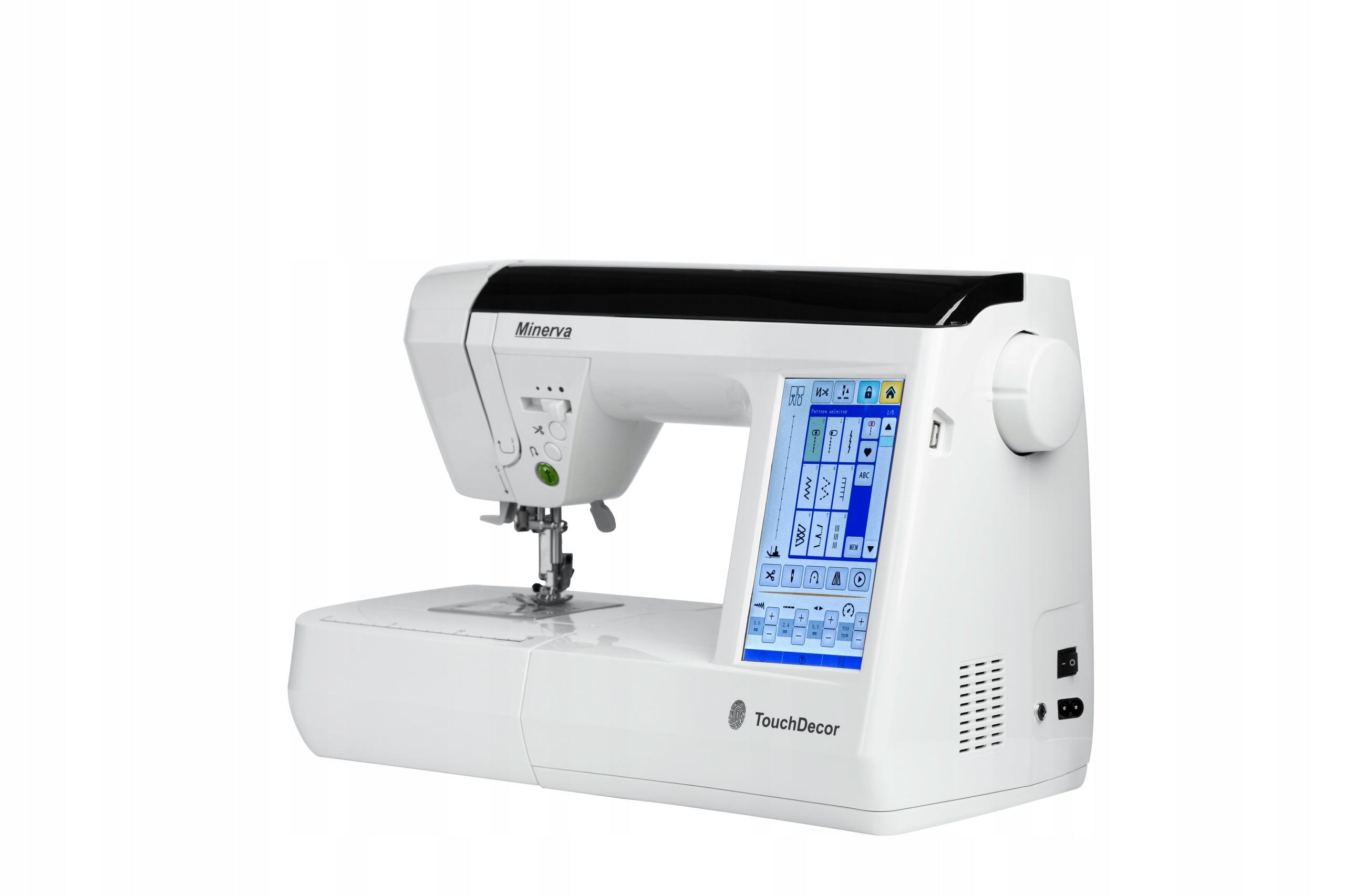 Home Sewing Machine Computer Touch LCD Screen Minerva TouchDecor Model MINERVA TouchDecor