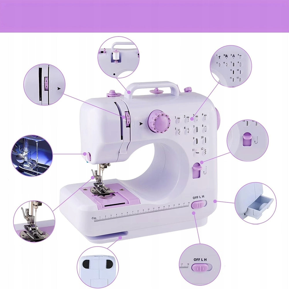 Home Sewing Machine Mechanical Easy For Kids Mini Product depth 26.8 cm