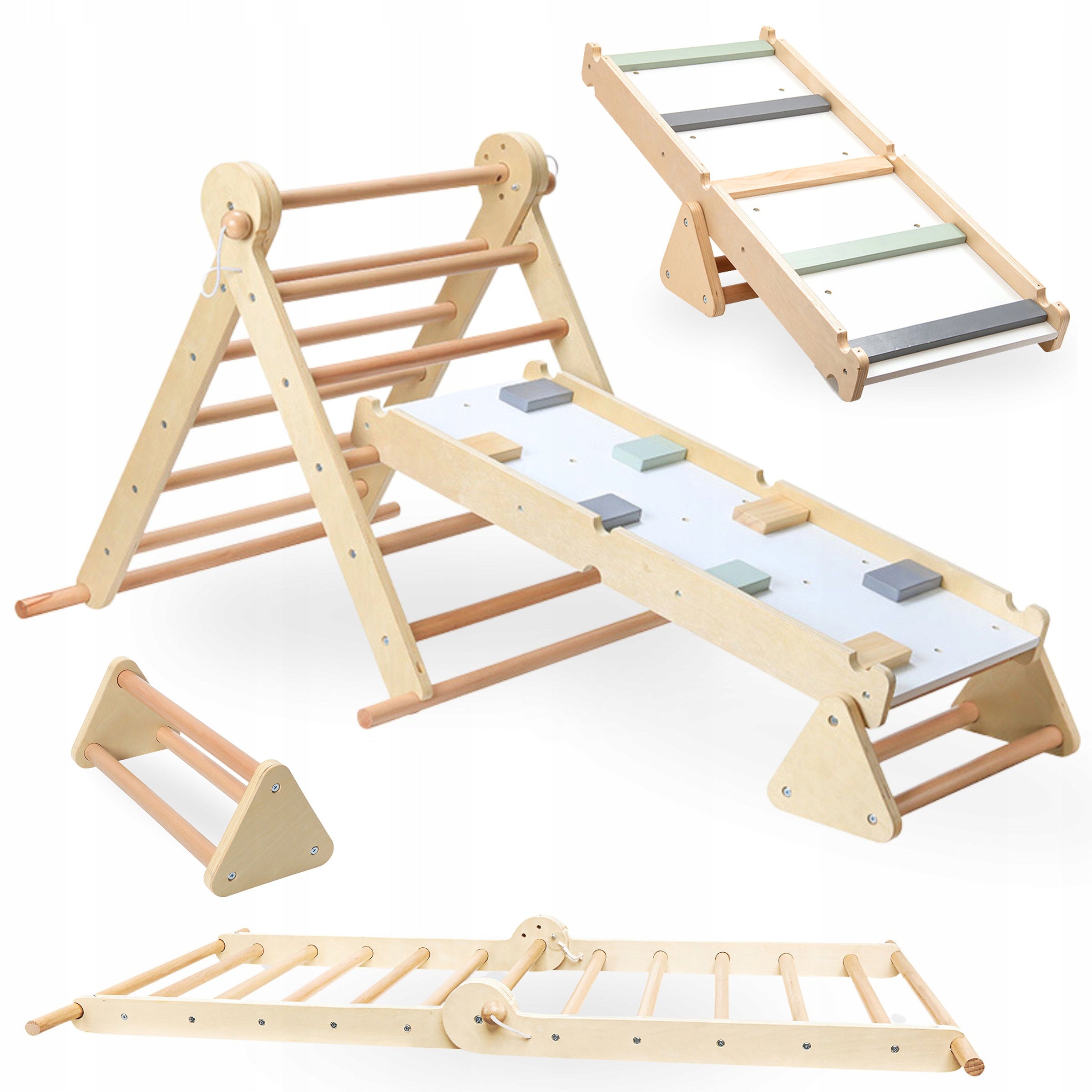 Home Square Toys 3in1 Ladder Climbing Wall Balance for Children