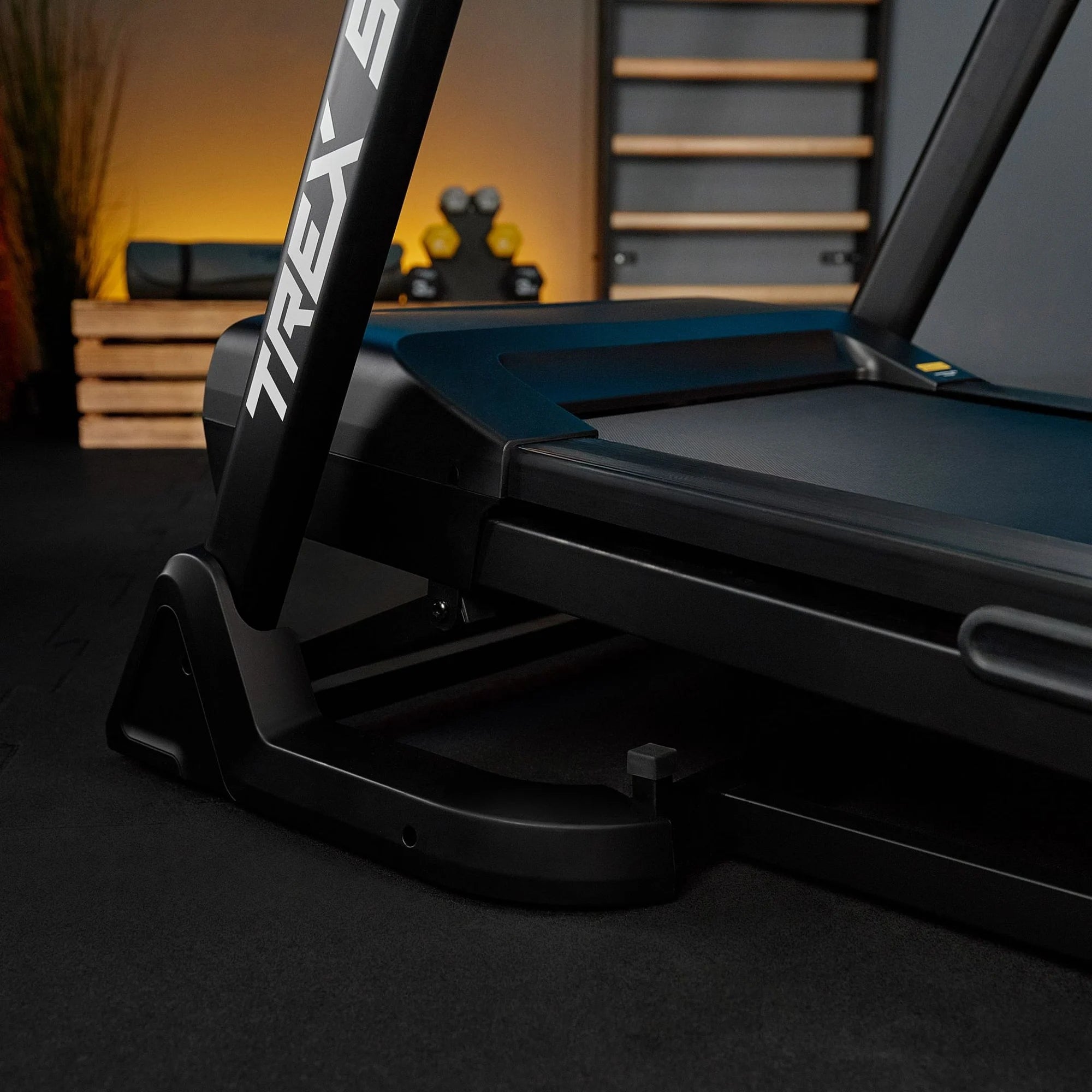 Home Treadmill Electric Folding Angle Adjustable SMART LCD PAVO TREX SPORT Measurements training duration distance speed pulse burned calories fat