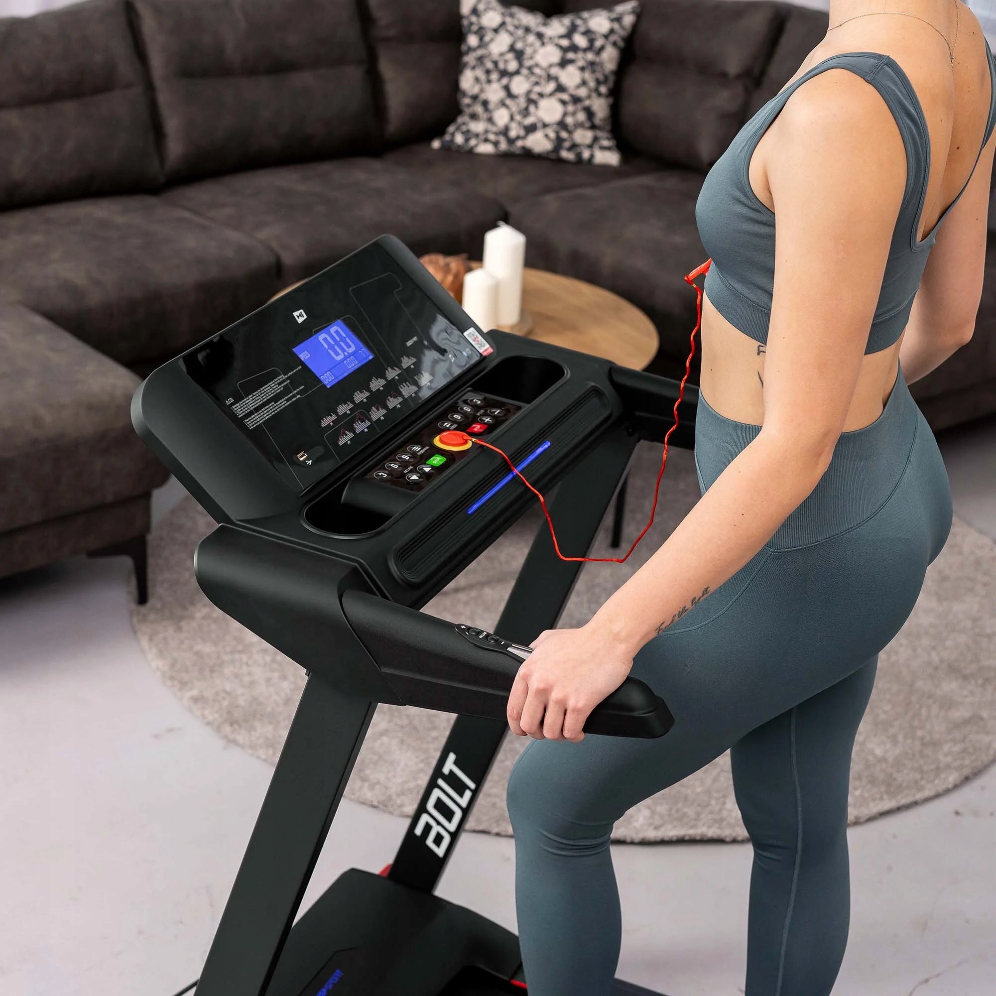 Home Treadmill Electric Folding Automatic Slope Belt Adjustment Kind electric