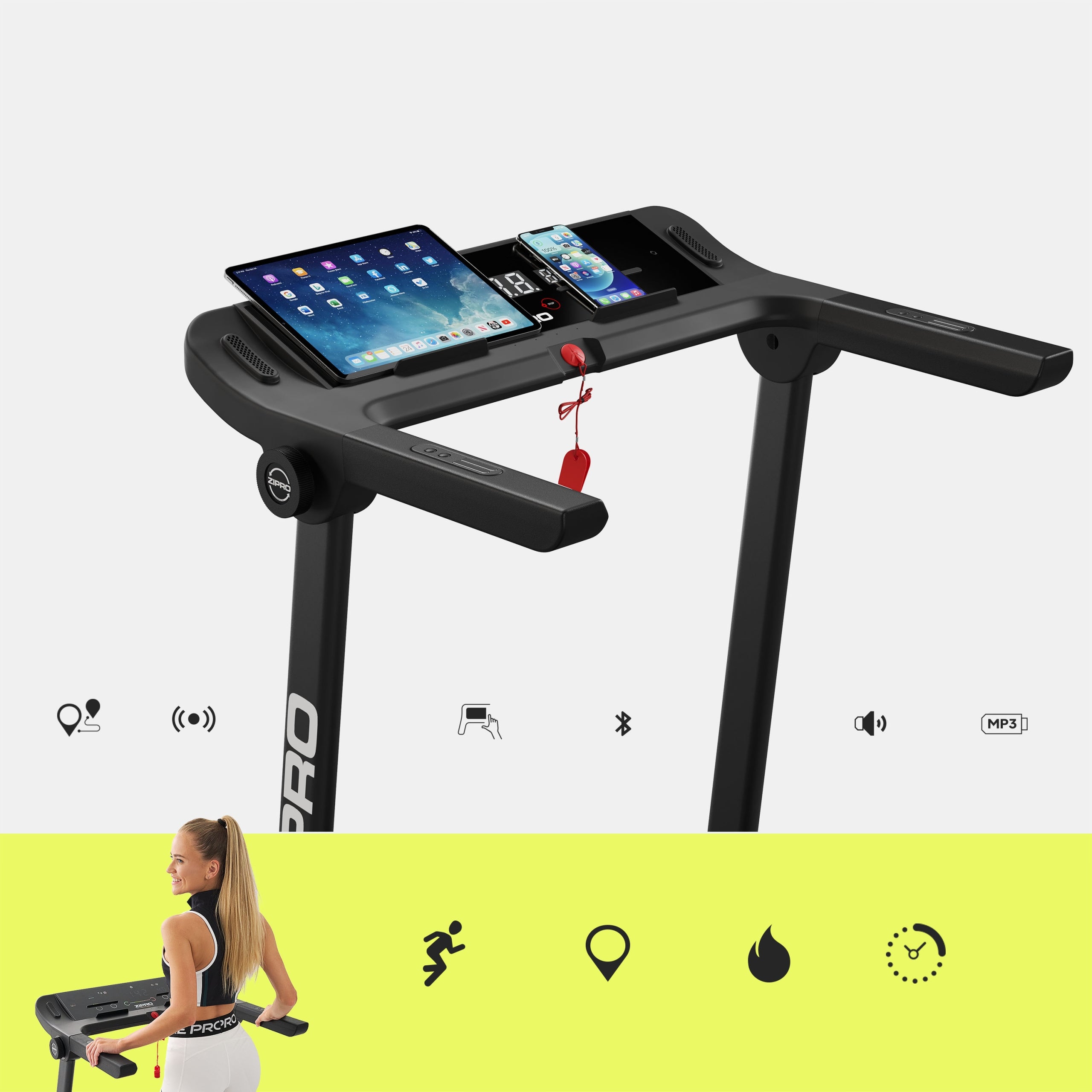 Home Treadmill Electric Folding FitShow Kinomap Bluetooth Pacto Zipro Kind electric