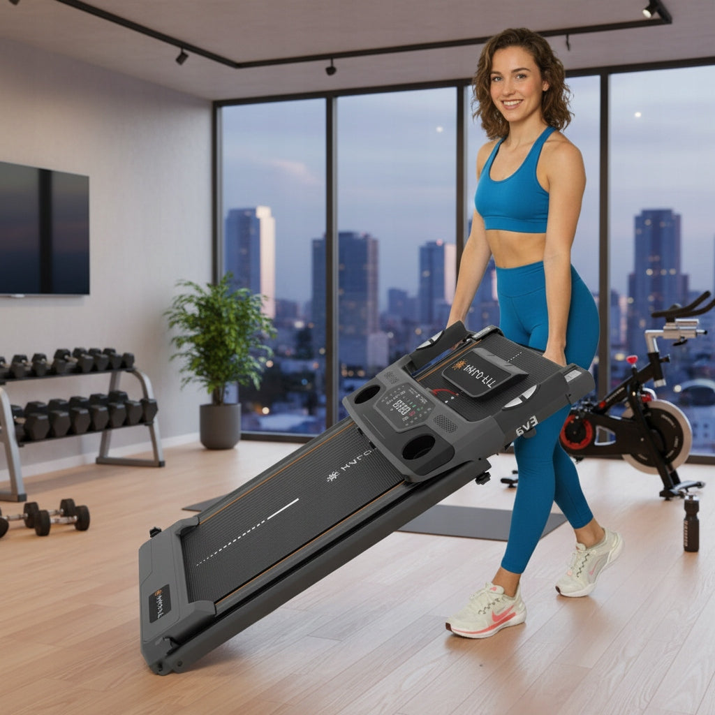Home Treadmill Electric Folding Pulse Sensors 12Km/h Angle Adjustment Brand Halofit