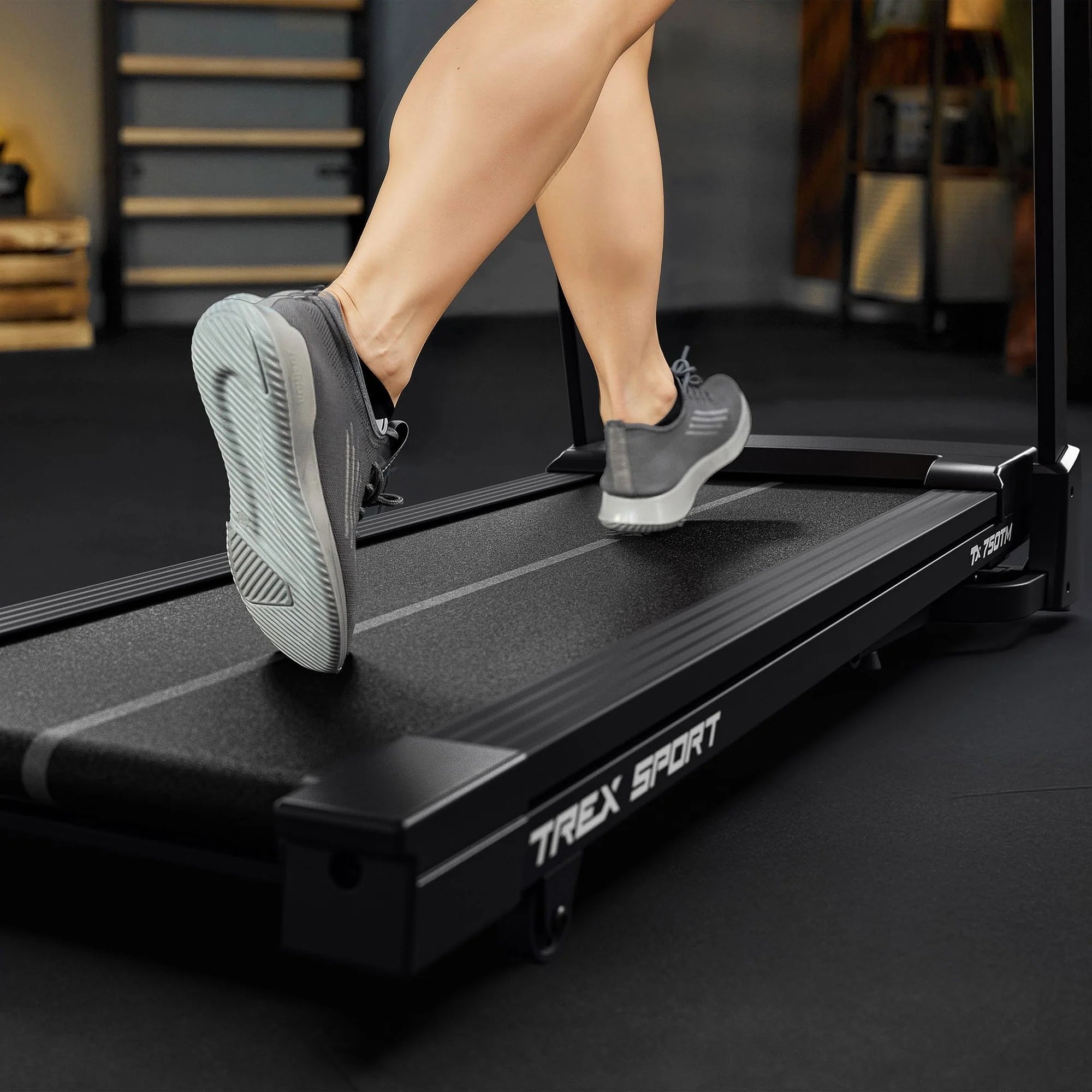 Home Treadmill Electric Folding Slope Adjustment NORE TREX SPORT Measurements training duration distance speed pulse burned calories fat