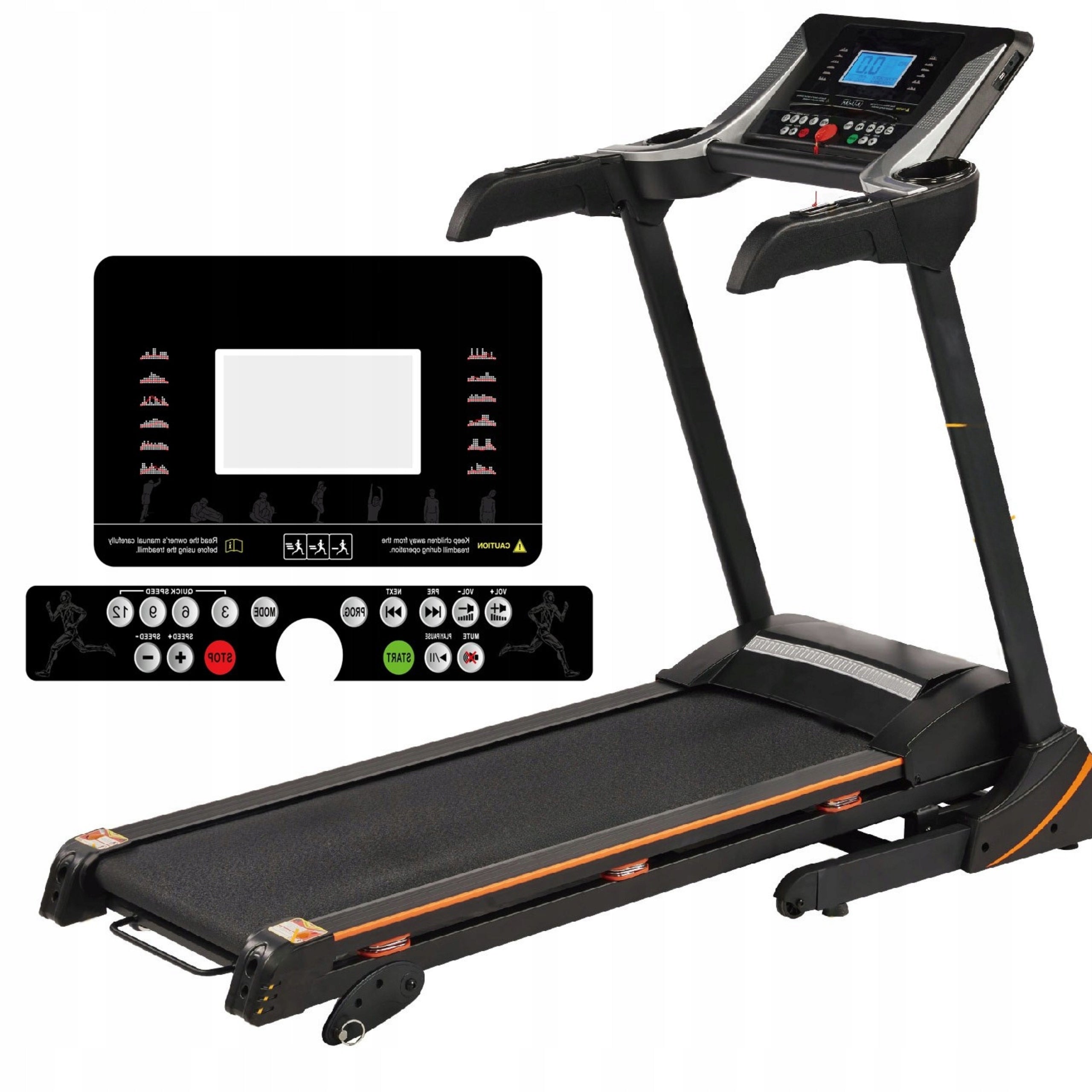 Home Treadmill Electric Slope Adjustment Shock Absorption Folding 15km/h