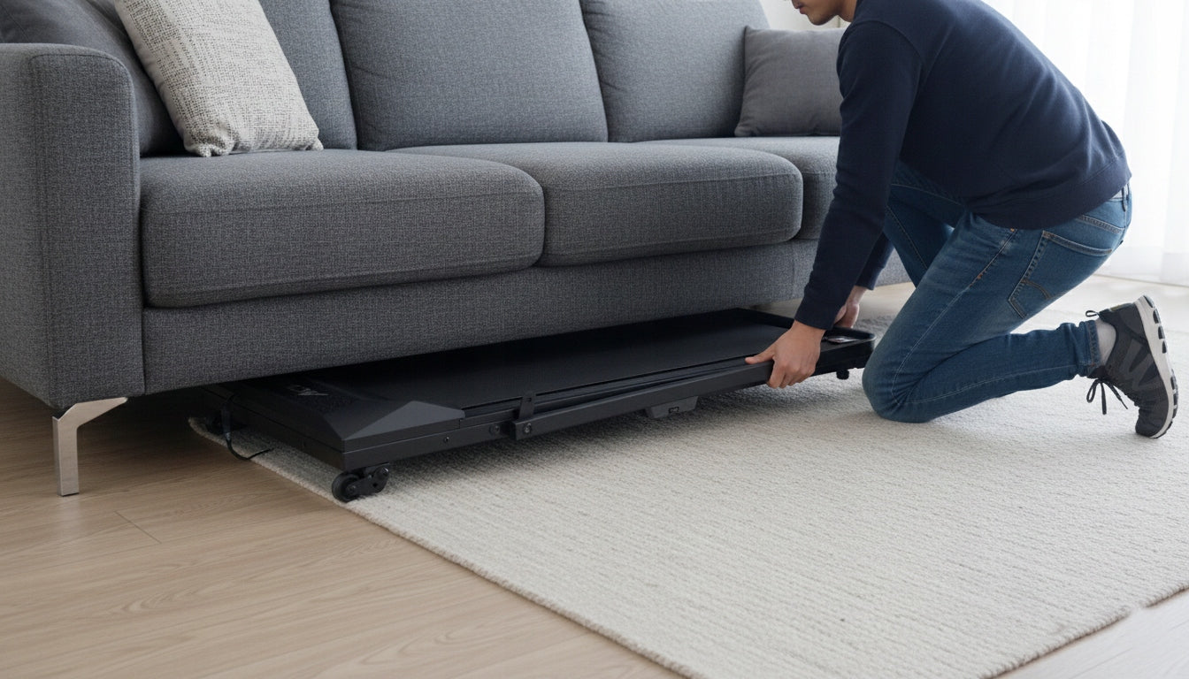 Home Treadmill Electric Training Under Bed 1.5KM 12km/h Angle Adjustment Maximum user weight 90 kg