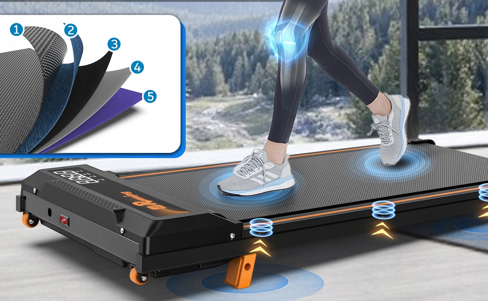 Home Walking Mat Electric Treadmill – Mini Compact Treadmill W726P312771 Kind electric