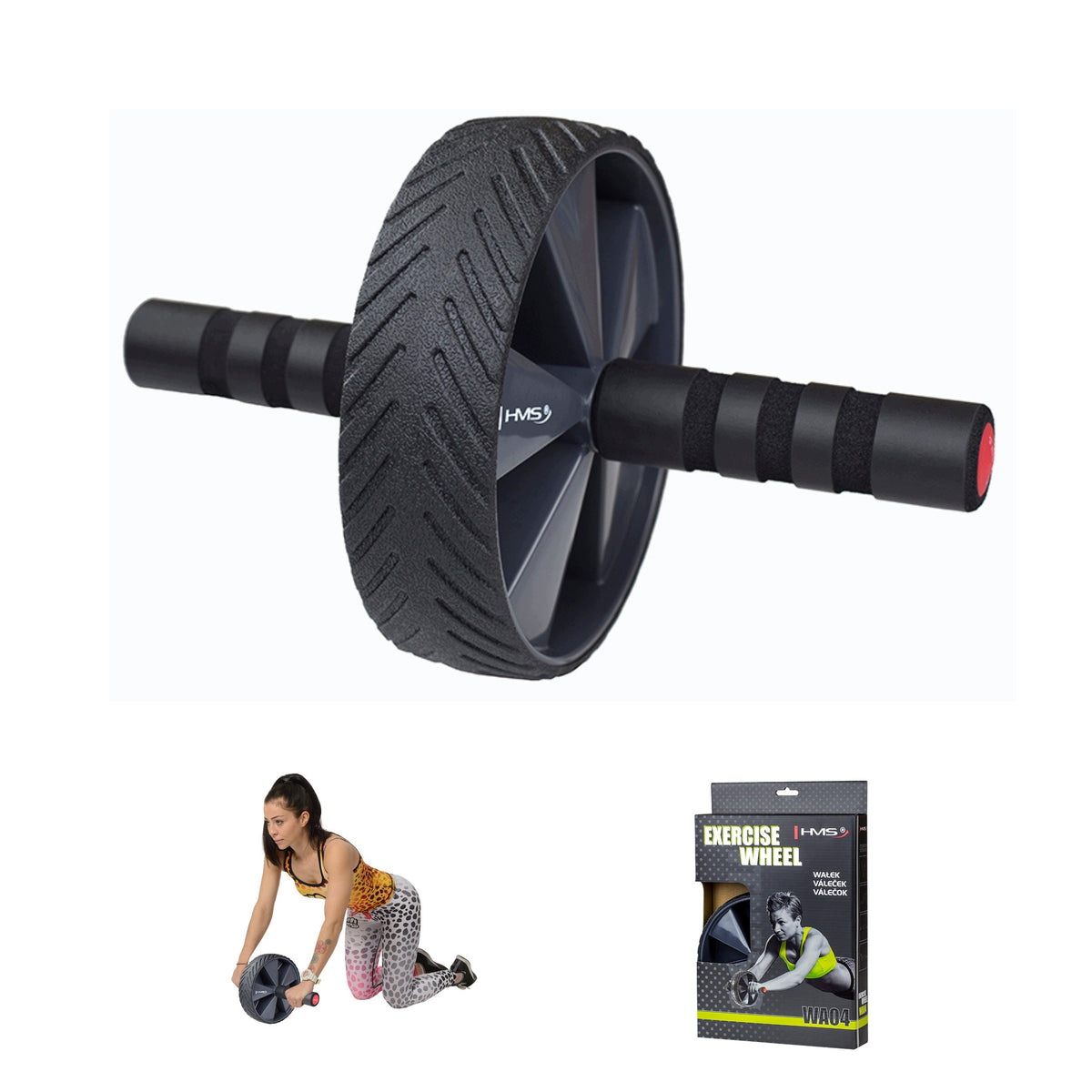Home abdominal muscle exercise device ab wheel HMS