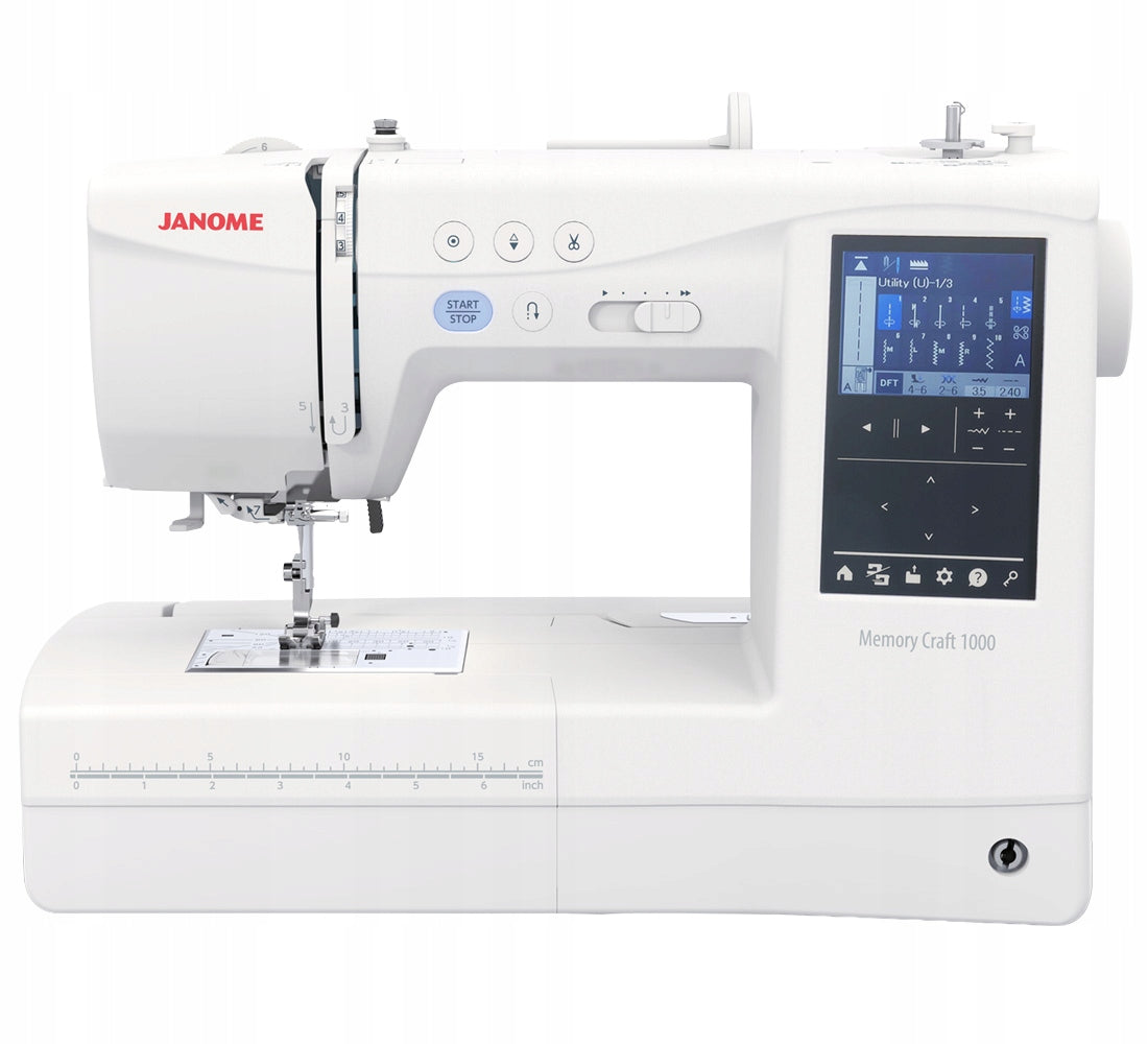 Home computer embroidery machine JANOME MC1000 + FREEBIES Manufacturer code JANOME MC1000