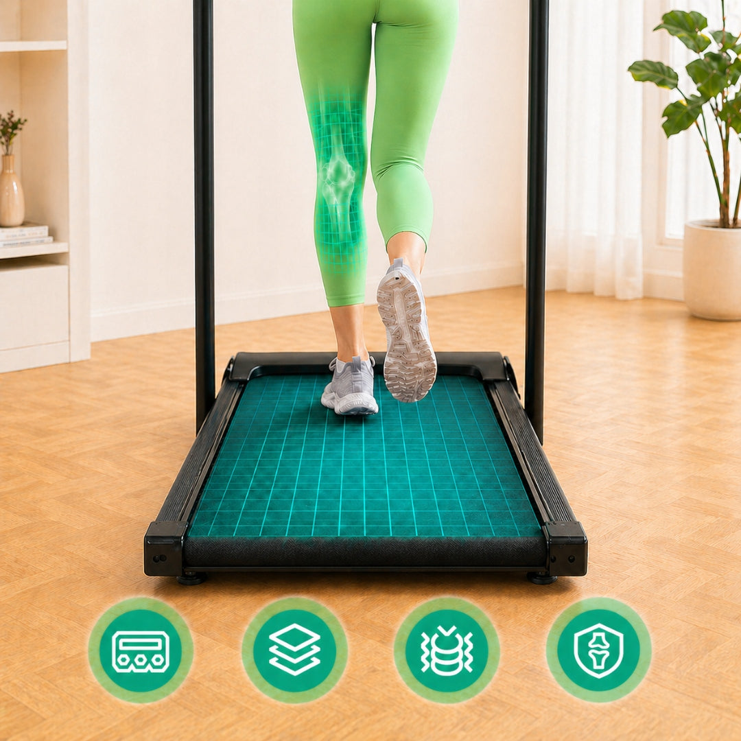 Home electric treadmill 1-10 km/h under bed stand LARGE DISPLAY Model B051