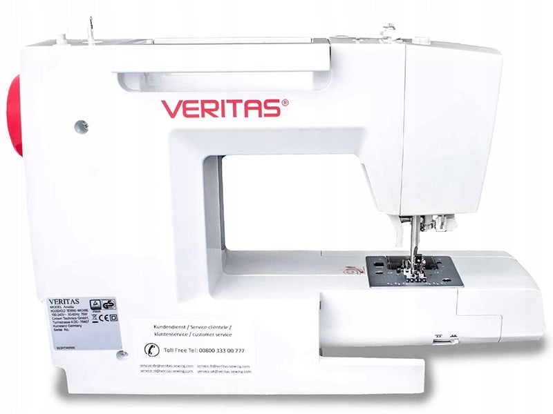 Home sewing machine computer VERITAS AMELIA complete equipment Dominant color red