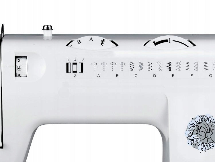 Home sewing machine mechanical straight 22 stitches ŁUCZNIK 419 MILENA Material synthetic material