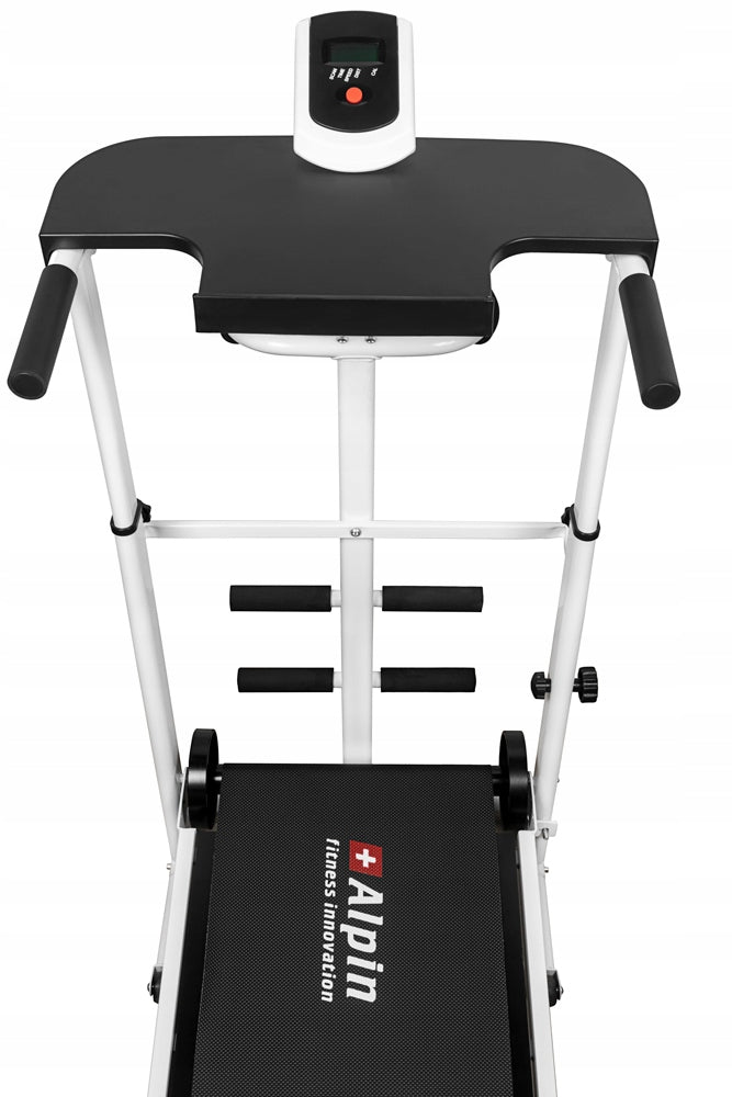 Home treadmill mechanical multi Alpin Sprint T-157 Measurements training duration distance speed burned calories