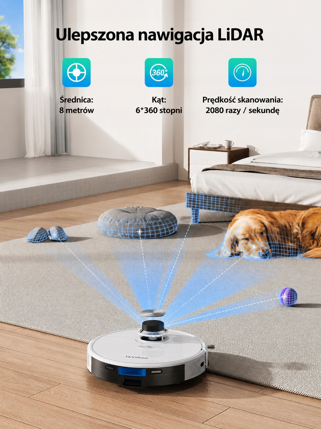Honiture Q6 SE Cleaning Robot with Vacuum Cleaner Station Mop Wifi Manufacturer code Q6SE