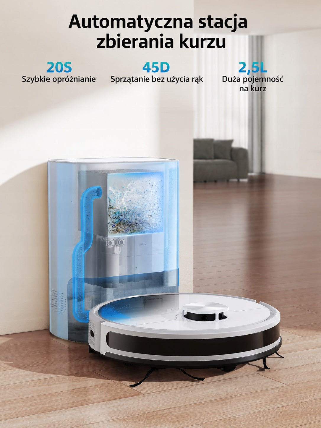 Honiture Q6 SE Cleaning Robot with Vacuum Cleaner Station Mop Wifi Packaging status original