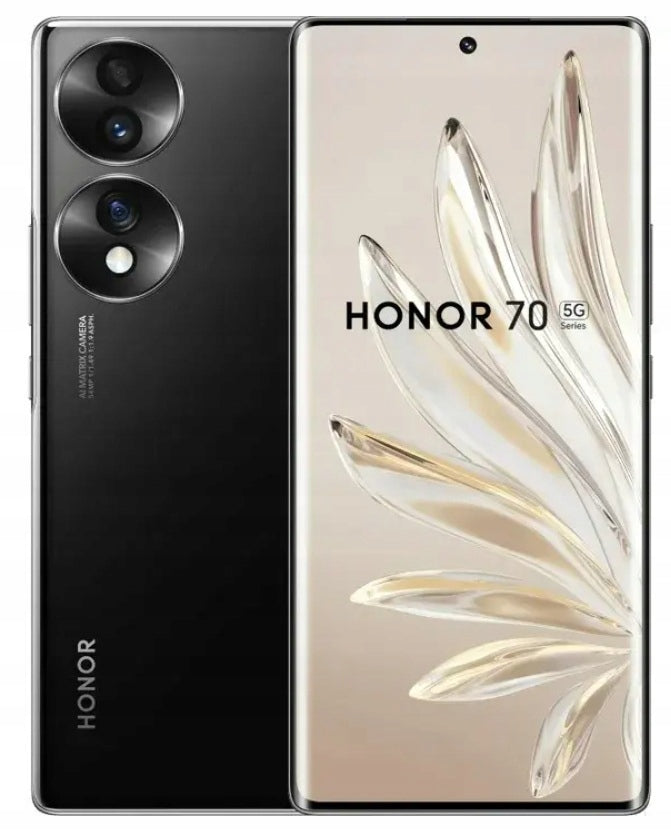 Honor 70 5G smartphone | Midnight Black | 8/128GB | NFC | 4800mAh | PL