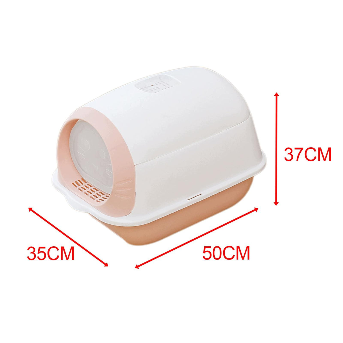 Hooded Cat Litter Box Enclosed Potty Toilet Container Pan with Gate Pet Manufacturer code 05564049513
