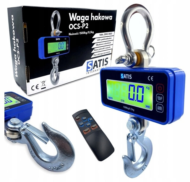 Hook scale OCS-P2 1500 kg 0,5 kg SATIS OCSP21500