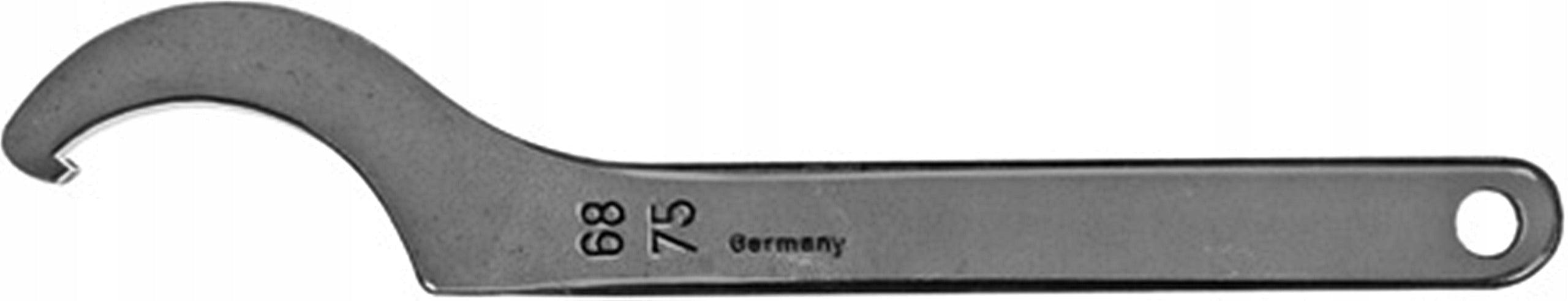 Hook wrench DIN1810A with nose oxidized 45-50mm AMF Manufacturer code 54643