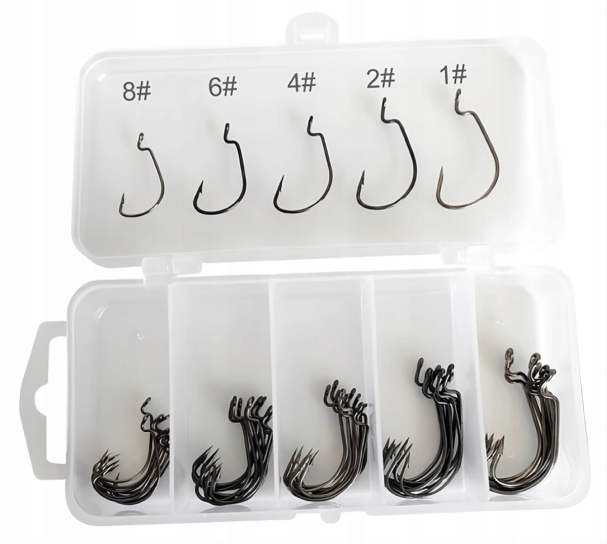 Hooks OFFSET Set box 50 pieces 1 -2 - 4 - 6 - 8 x10