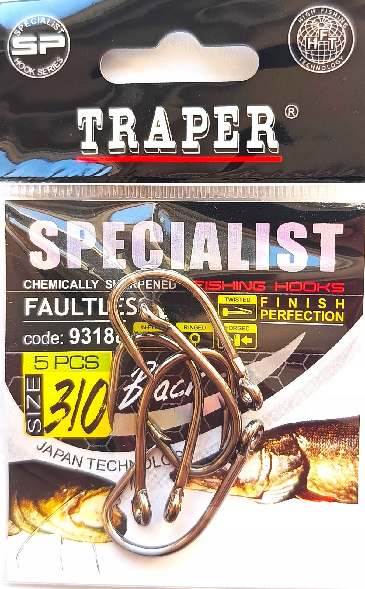 Hooks Traper Specialist FAULTLESS 3/0 op 5 pcs pike sum cod Norway