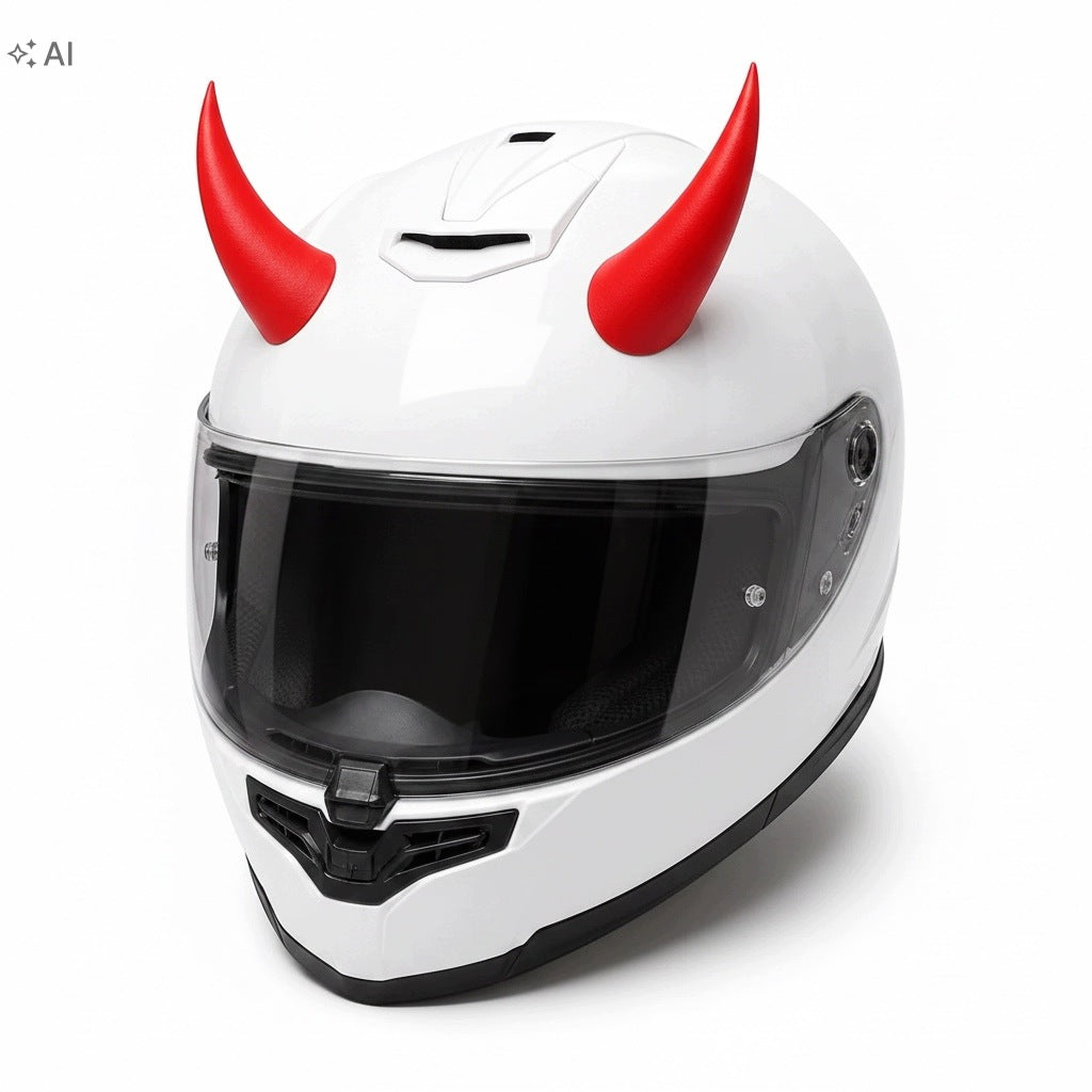 Horns For Motorcycle Helmet Devil Sticky 3M Red Manufacturer's catalog number Rogi do Kasku Czerwony 2x