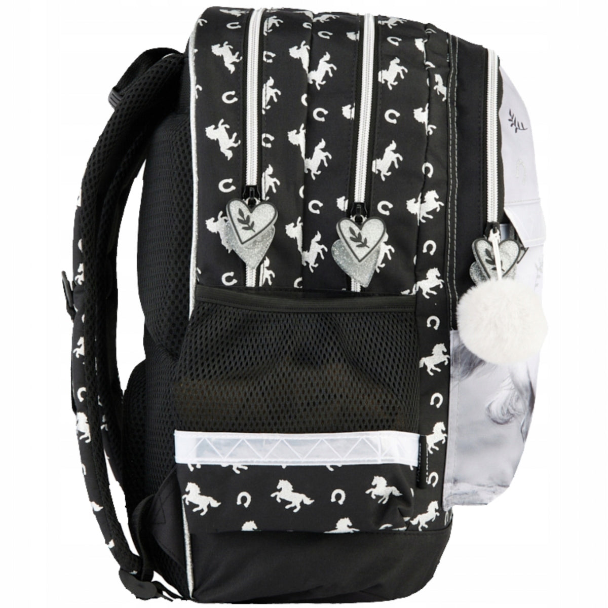 Horses School Backpack for Schoolgirls in Grades 1-4 Paso with Horse Packaging status original