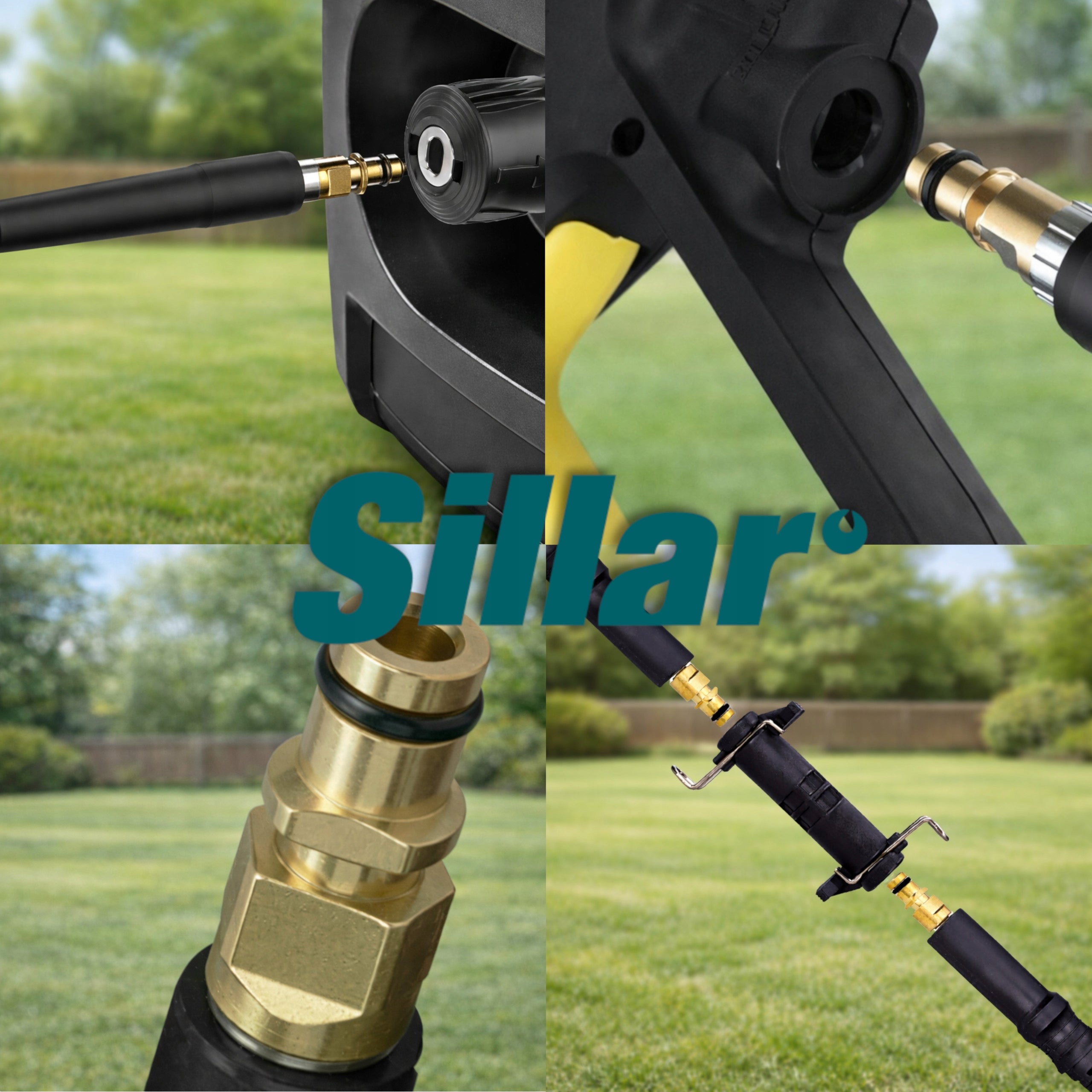 Hose 10m pressure washers for Karcher K2 K3 K4 K5 K6 K7 CLICK-CLICK Quick Brand Sillar