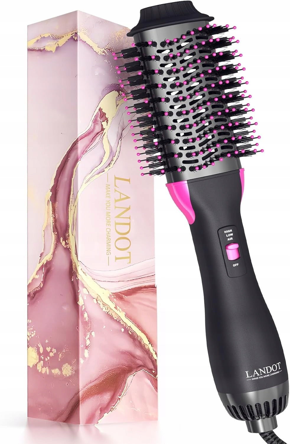 Hot Air Hair Brush Ionic One Step Dryer Styling