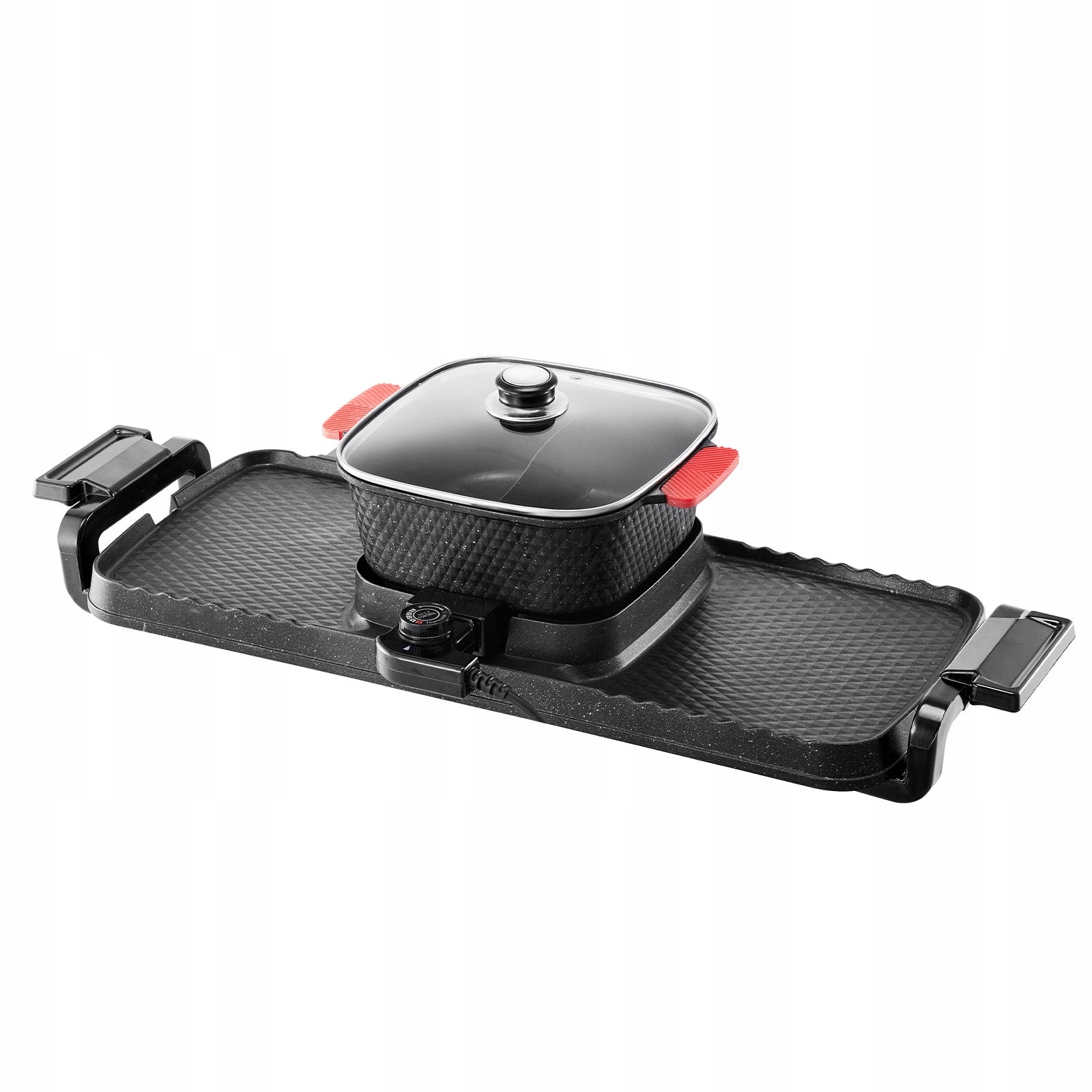 Hot Pot Electric 2300W 2IN1 Versatile Electric Hot Pot With Grill