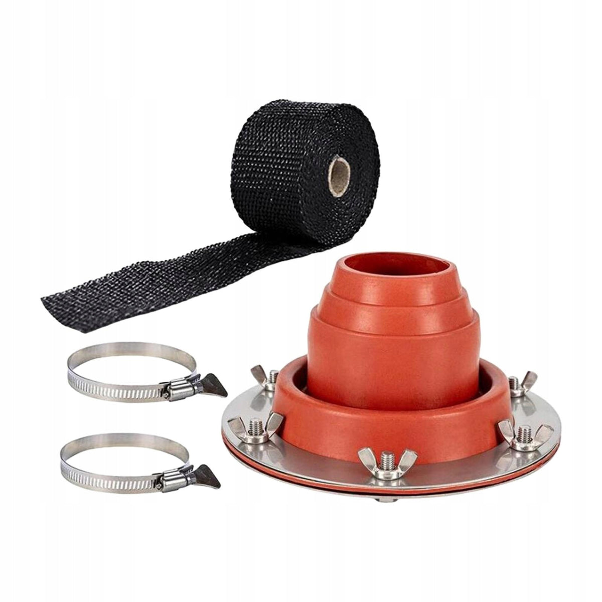 Hot Tent Stove Jack Fireproof Protection Rings for Bell Tent Wood Orange Packaging status original